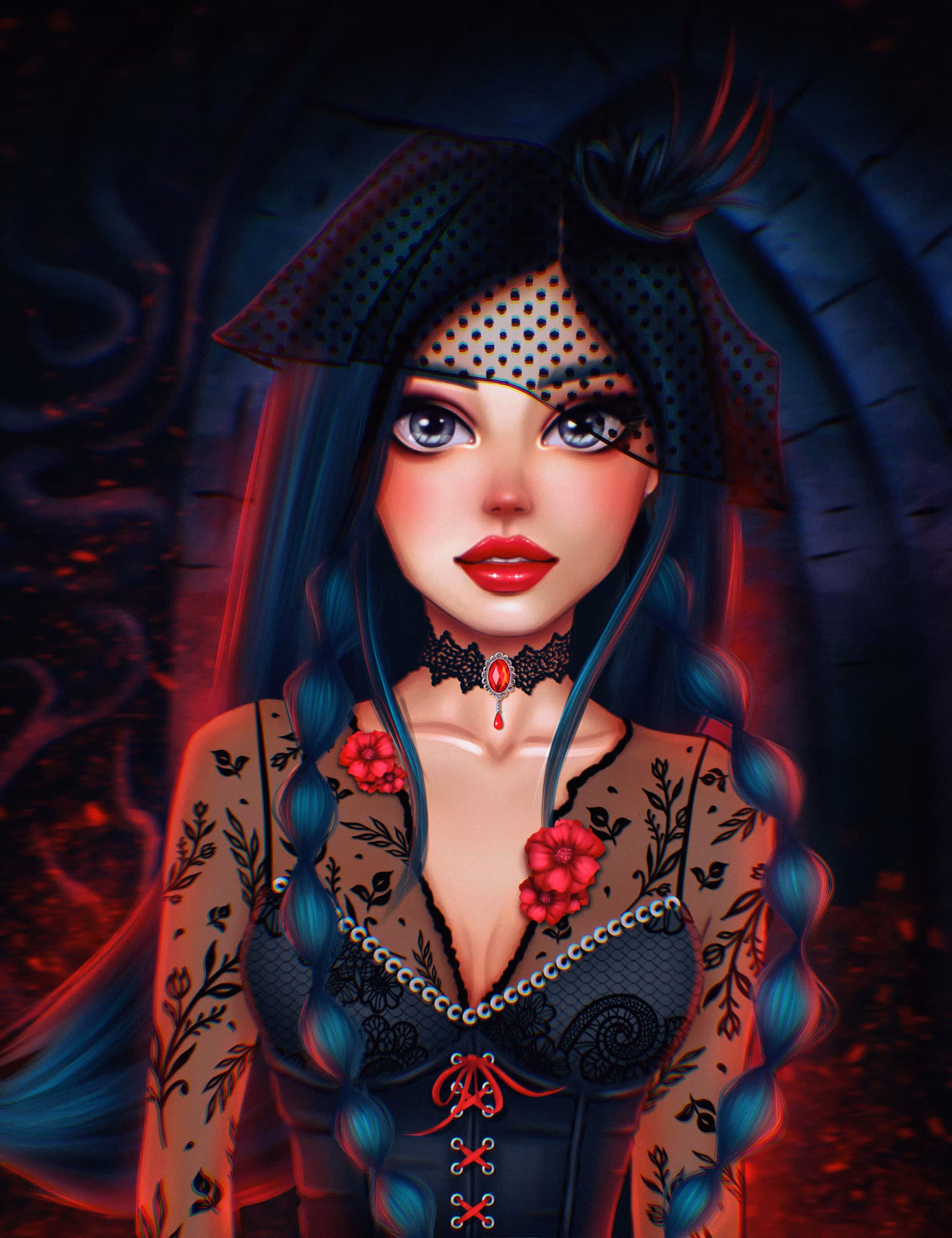 Raven Dark Lady