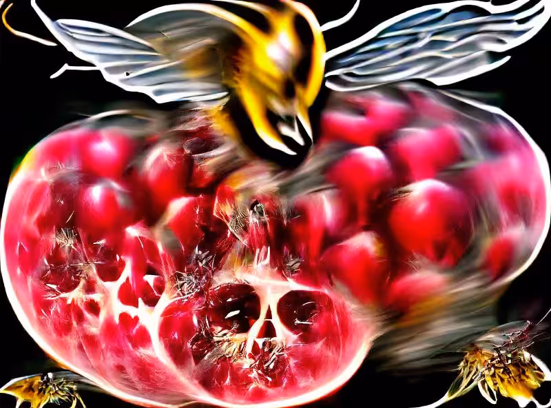 Dream Caused by the Flight of a Bee around a Pomegranate a Second before Waking