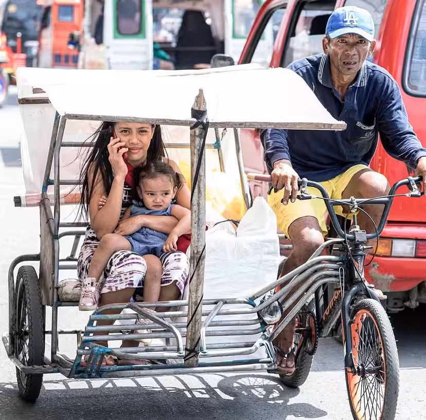 In the streets of Cebu, Philippines