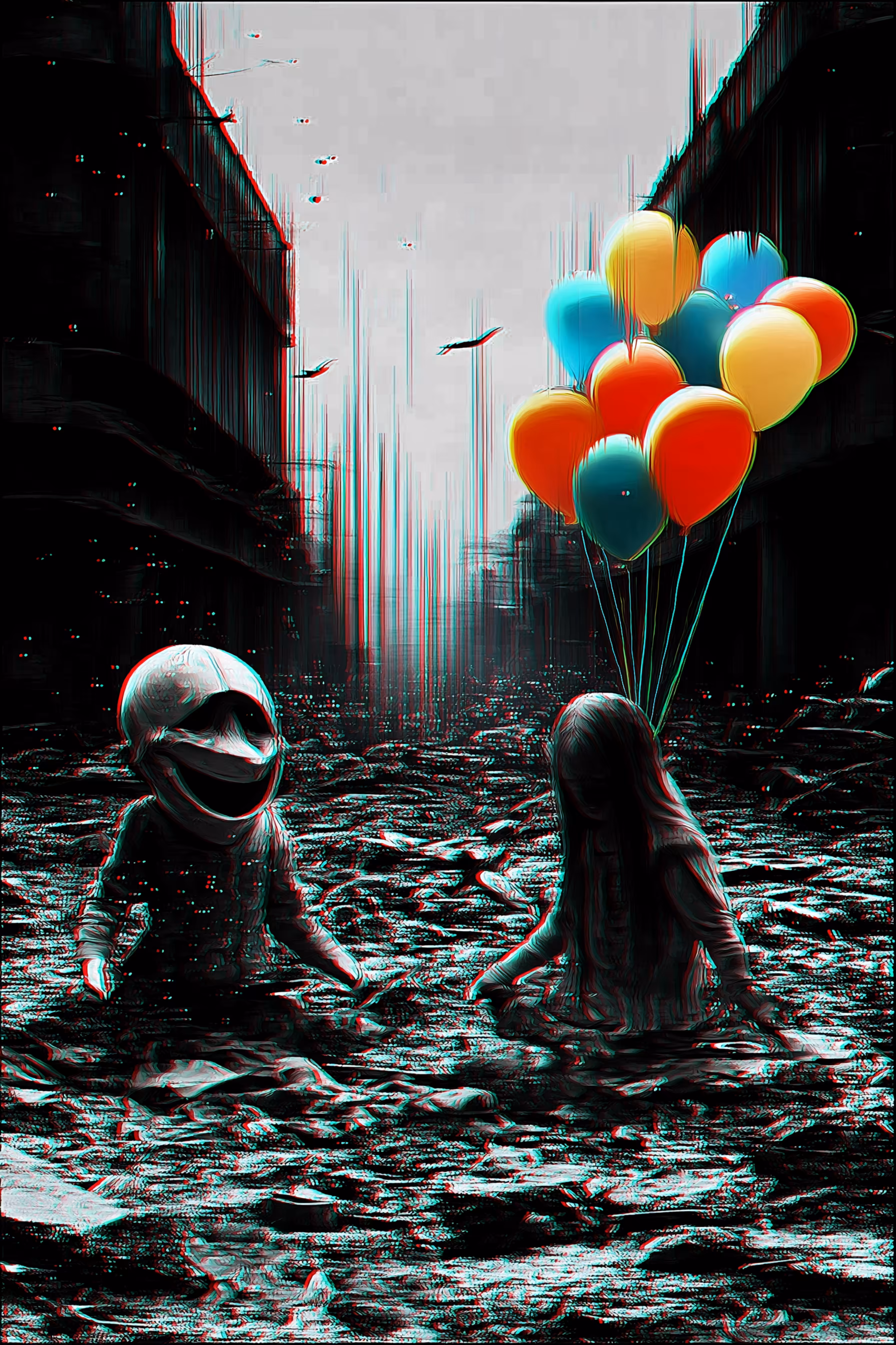 Glitchy Grin of the Abyss