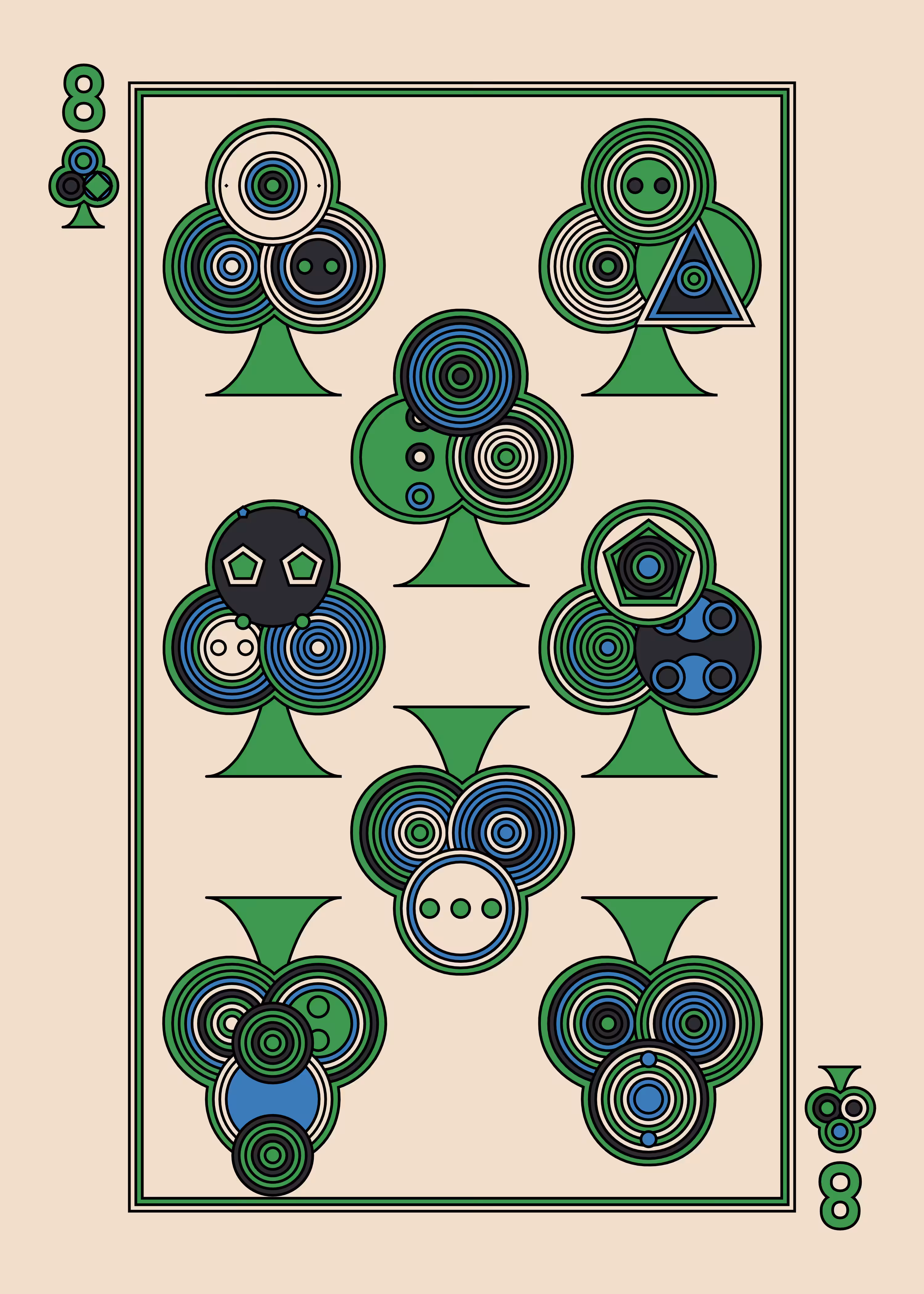 Eight of Clubs Light
