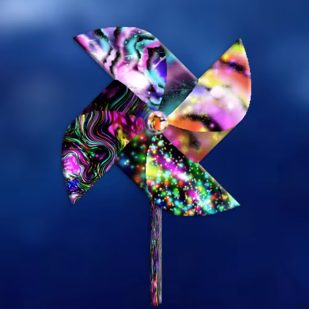 Pinwheel 141 Collaboration with  with Chroma Cosmic Creations