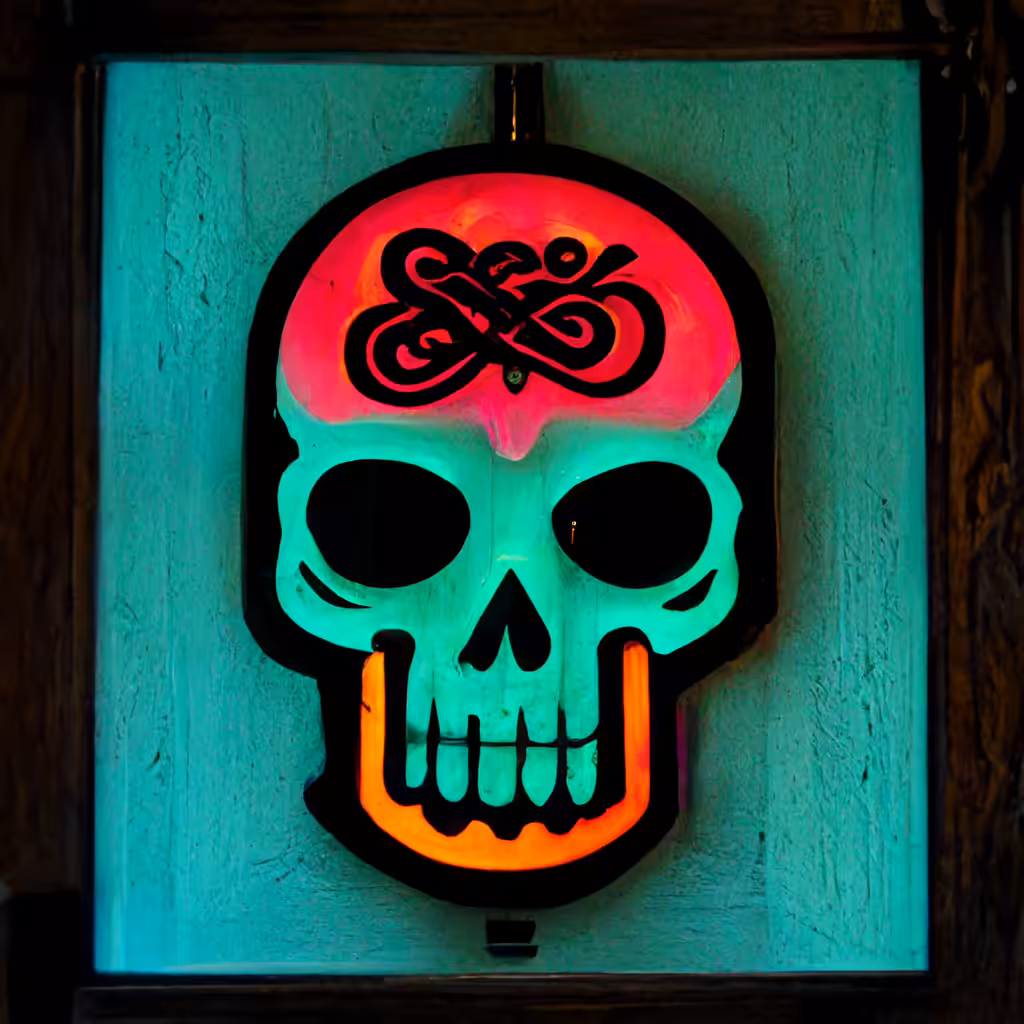 Neon Skull 29