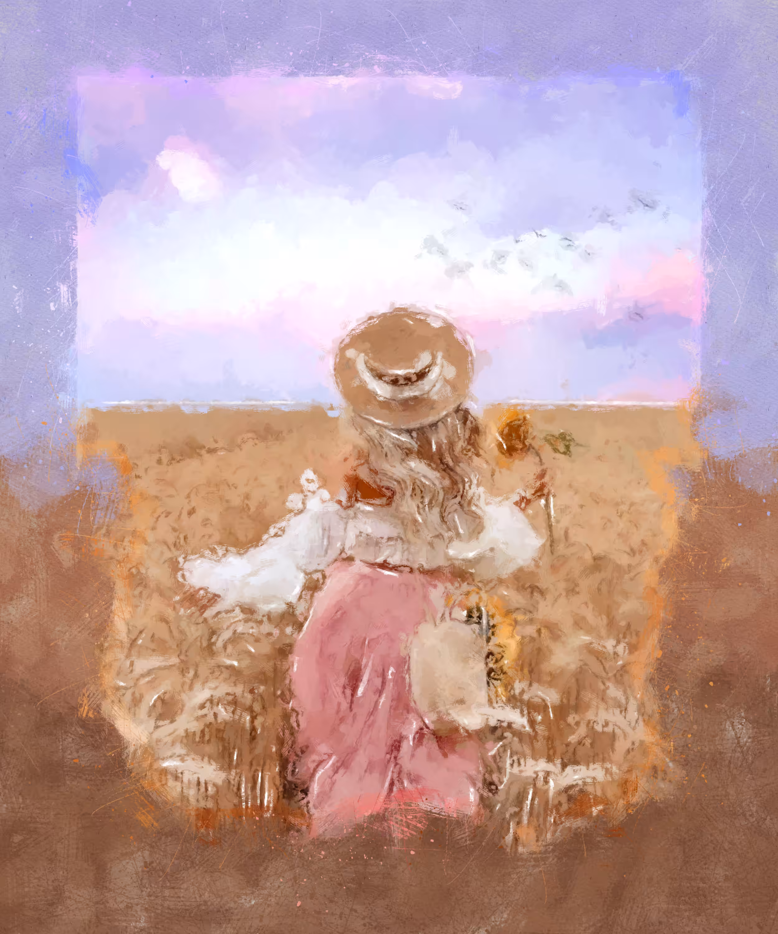A girl on the farm