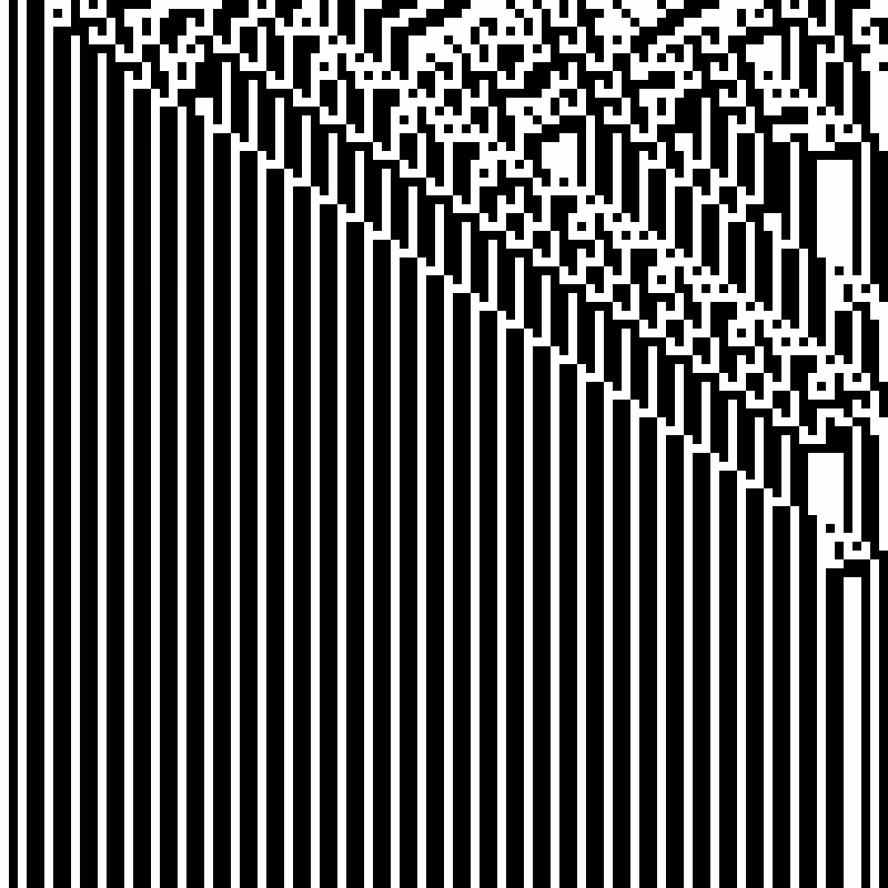 Colored Elementary Cellular Automaton #46