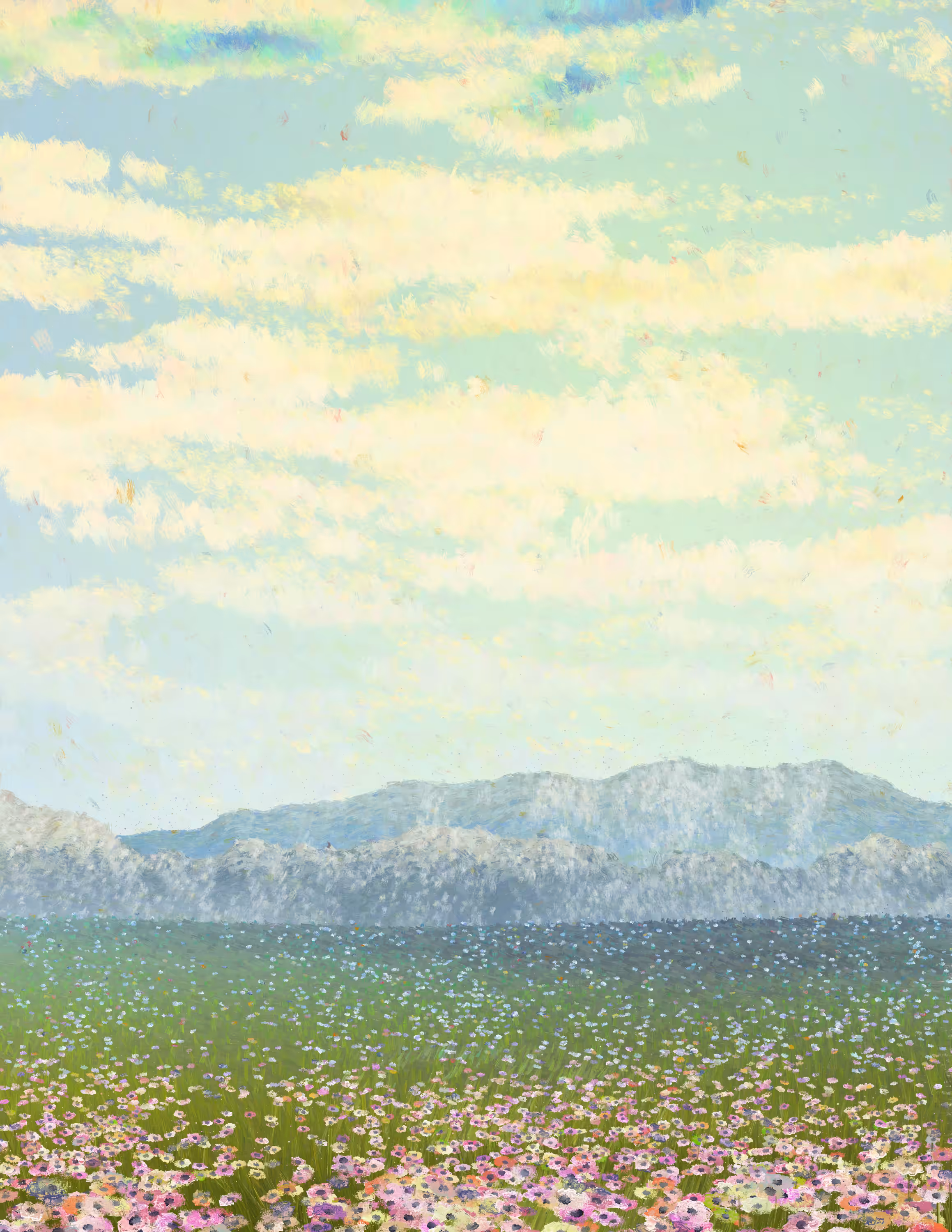 Pink Flower Field, Part 3