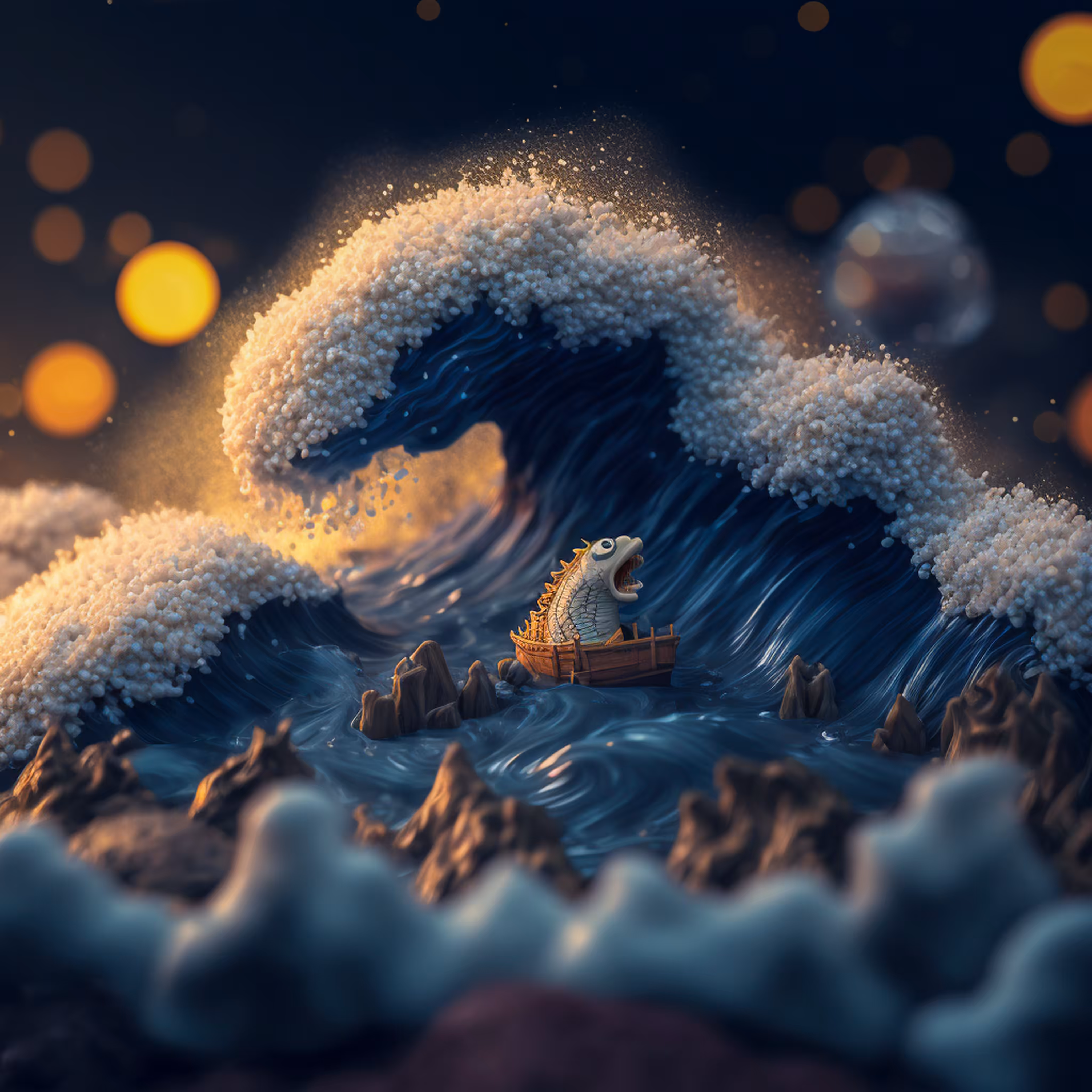 Dioramas - The Great Wave : 15