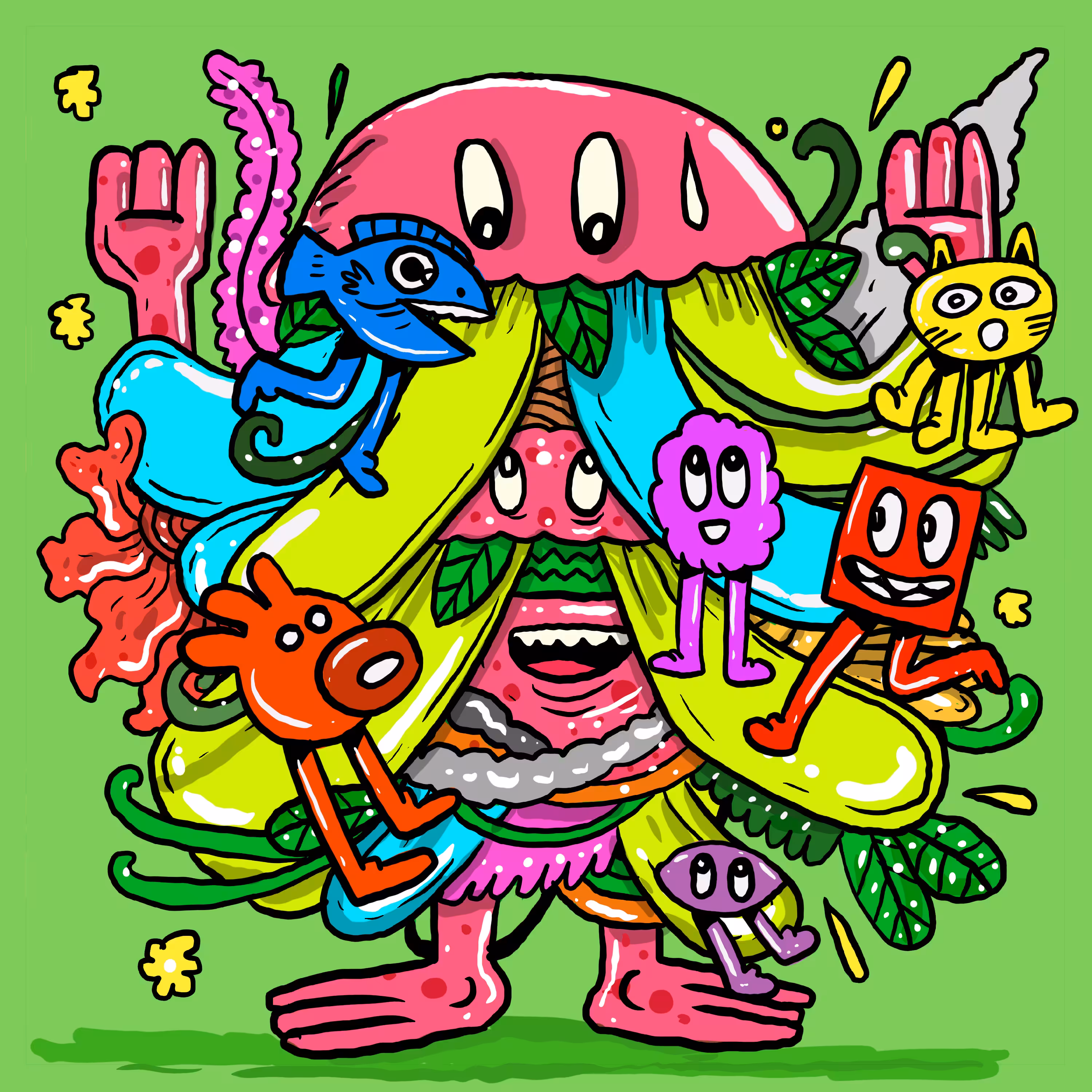 Doodle Let's Go Green