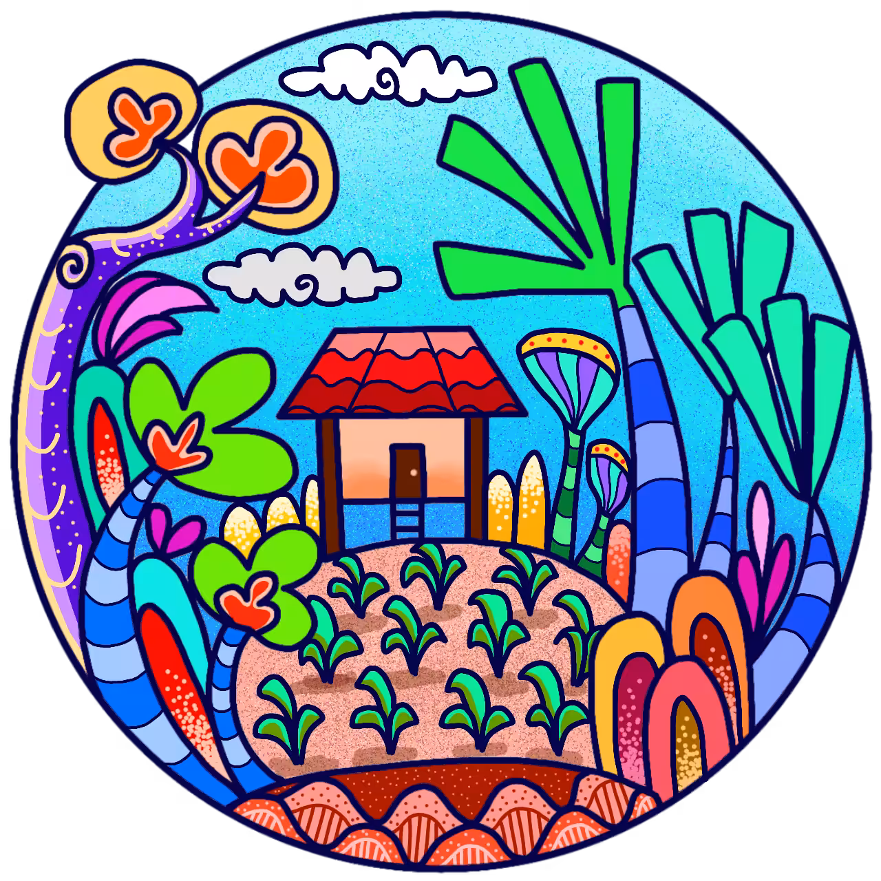 Imaginative lifestyle to lines and colorful.#36