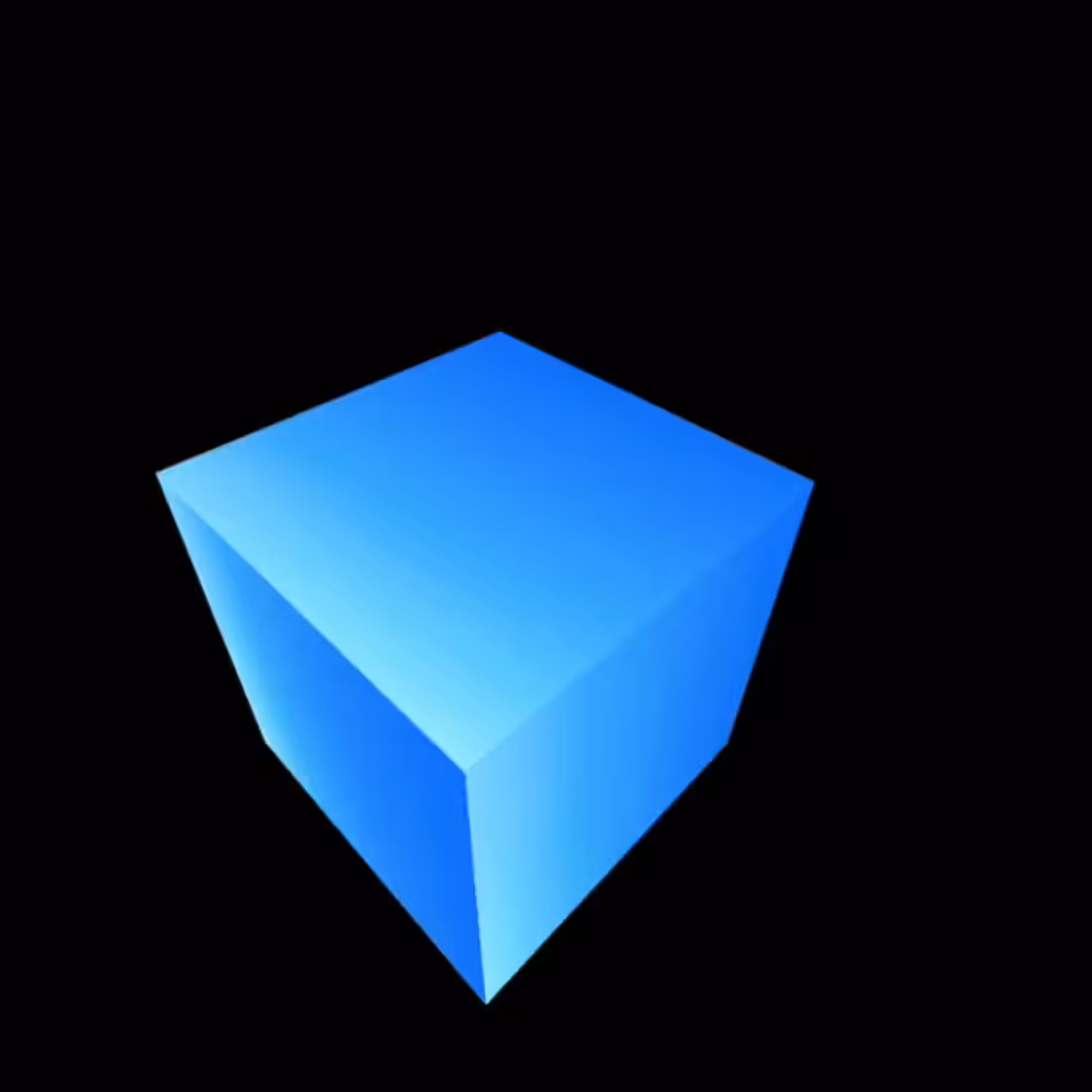 Cube: Gradient Blue Cube