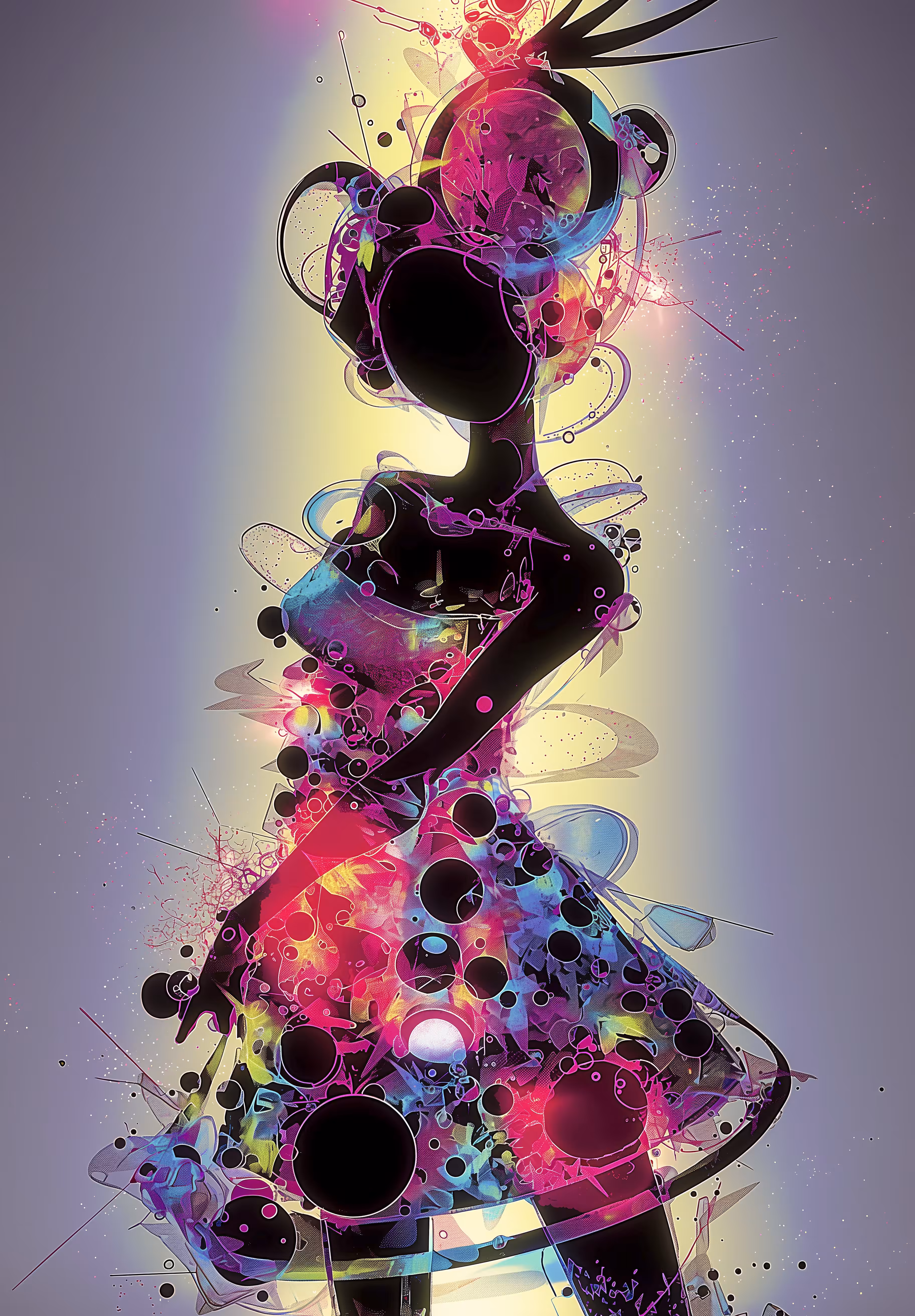Abstract Candy Girl