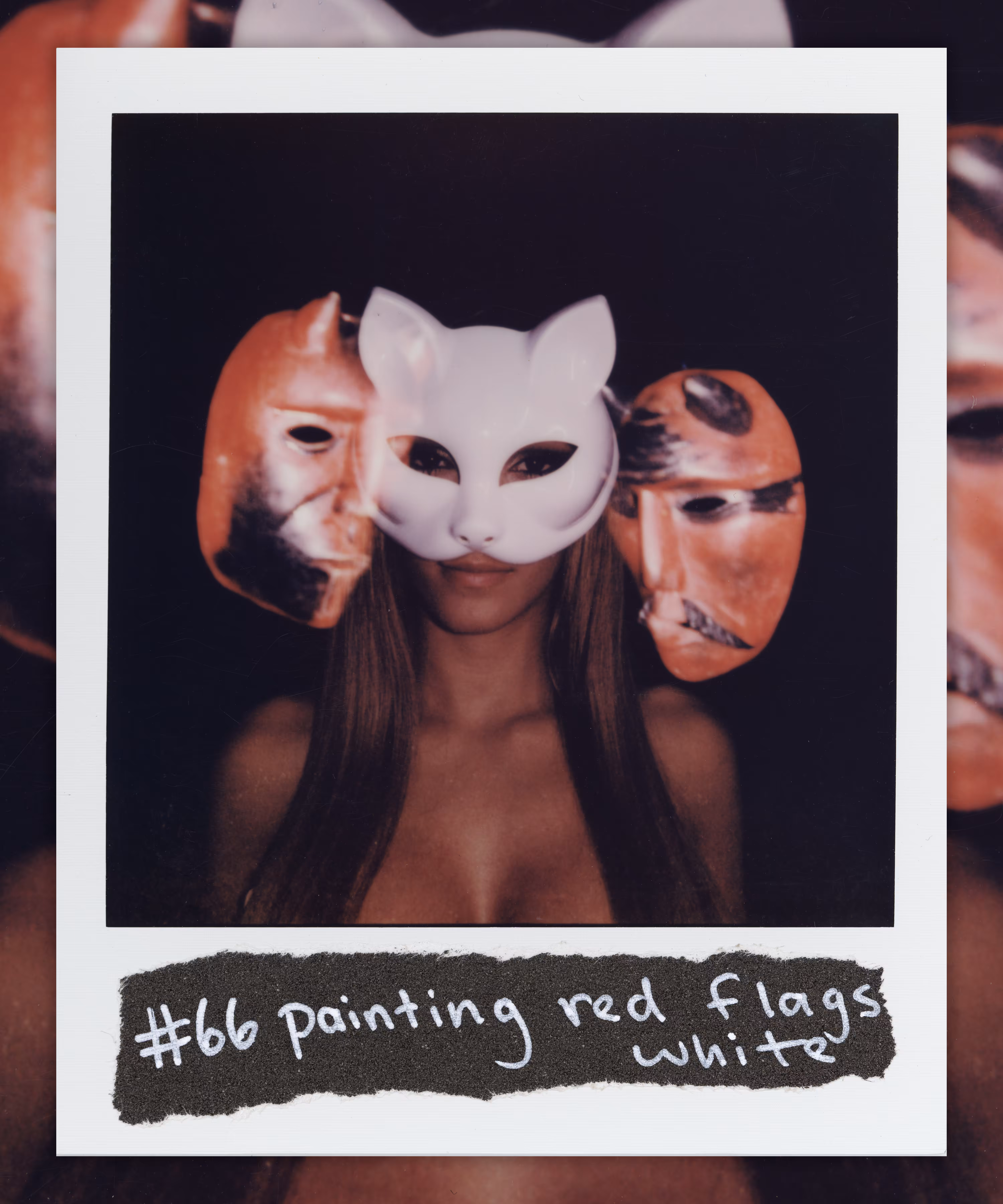 #66 painting red flags white
