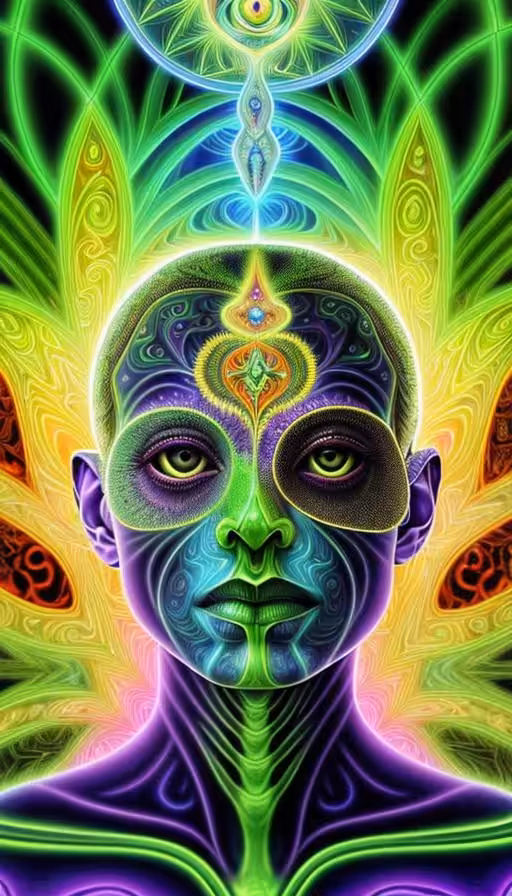 Psychedelic Artwork : Leaves