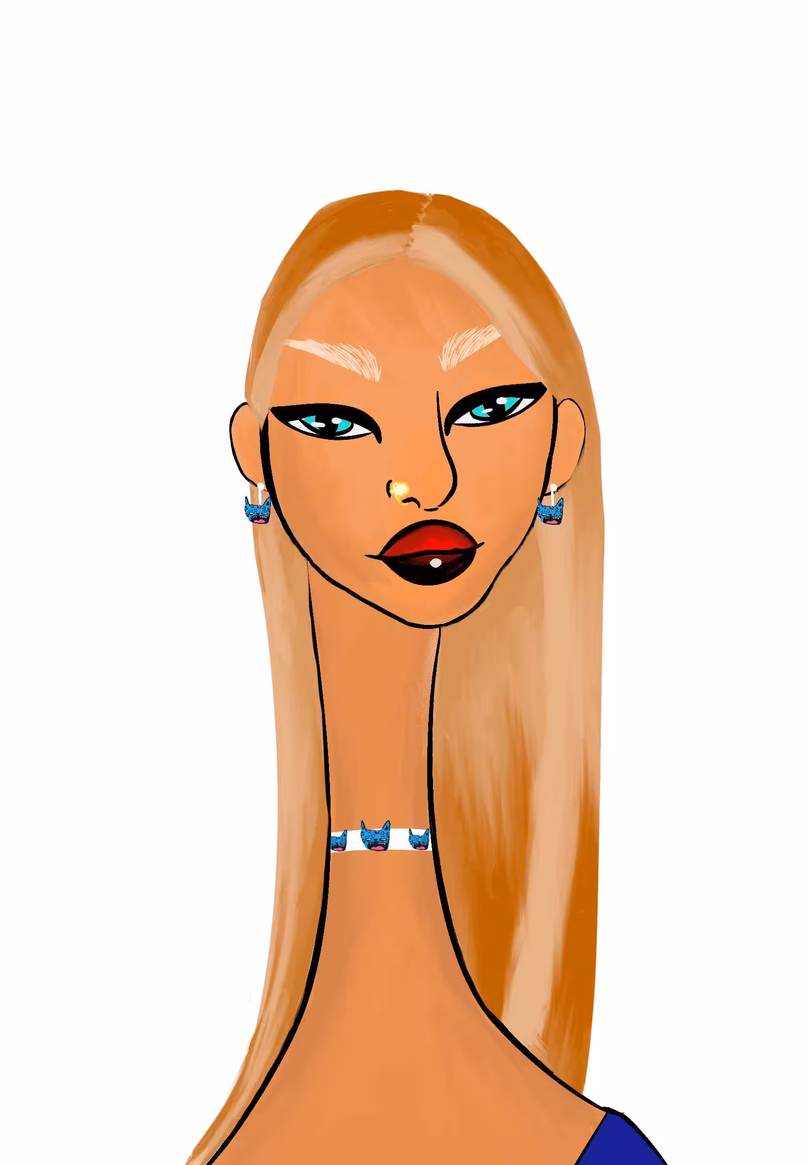 Long Neckie Lady #824