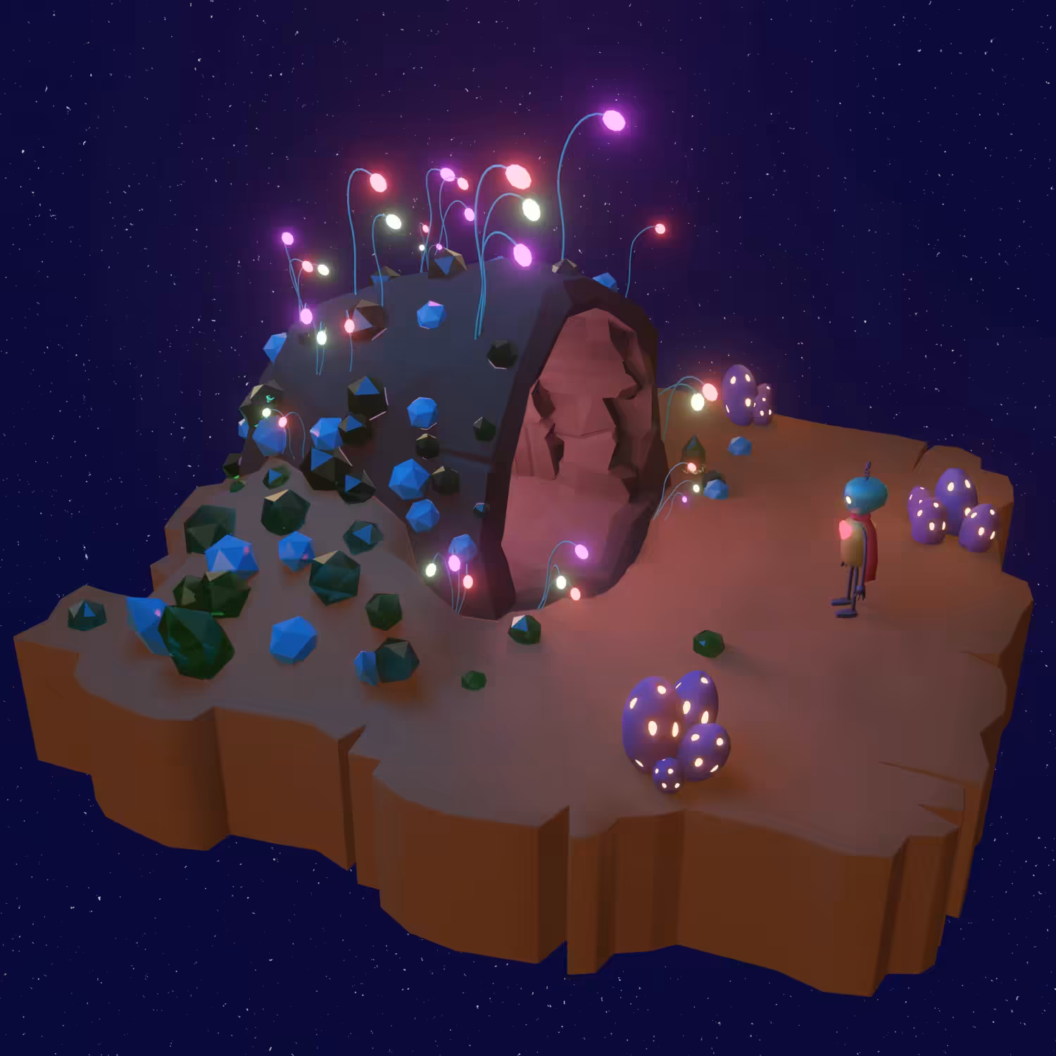 Leo and Crystal cave