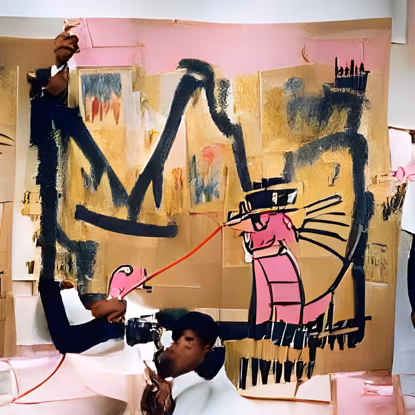 King pleasure (Basquiat's style)