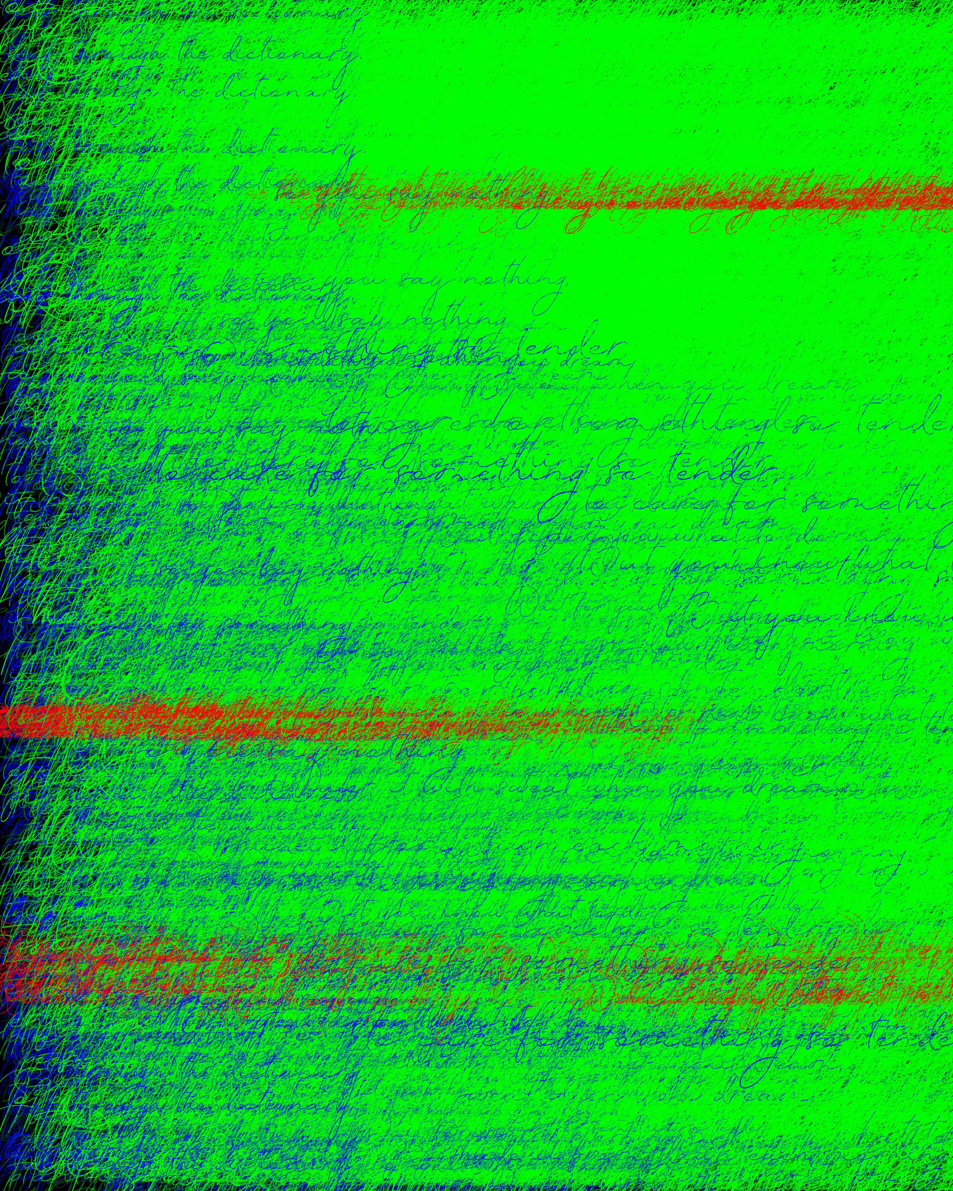 A thought begins wilting