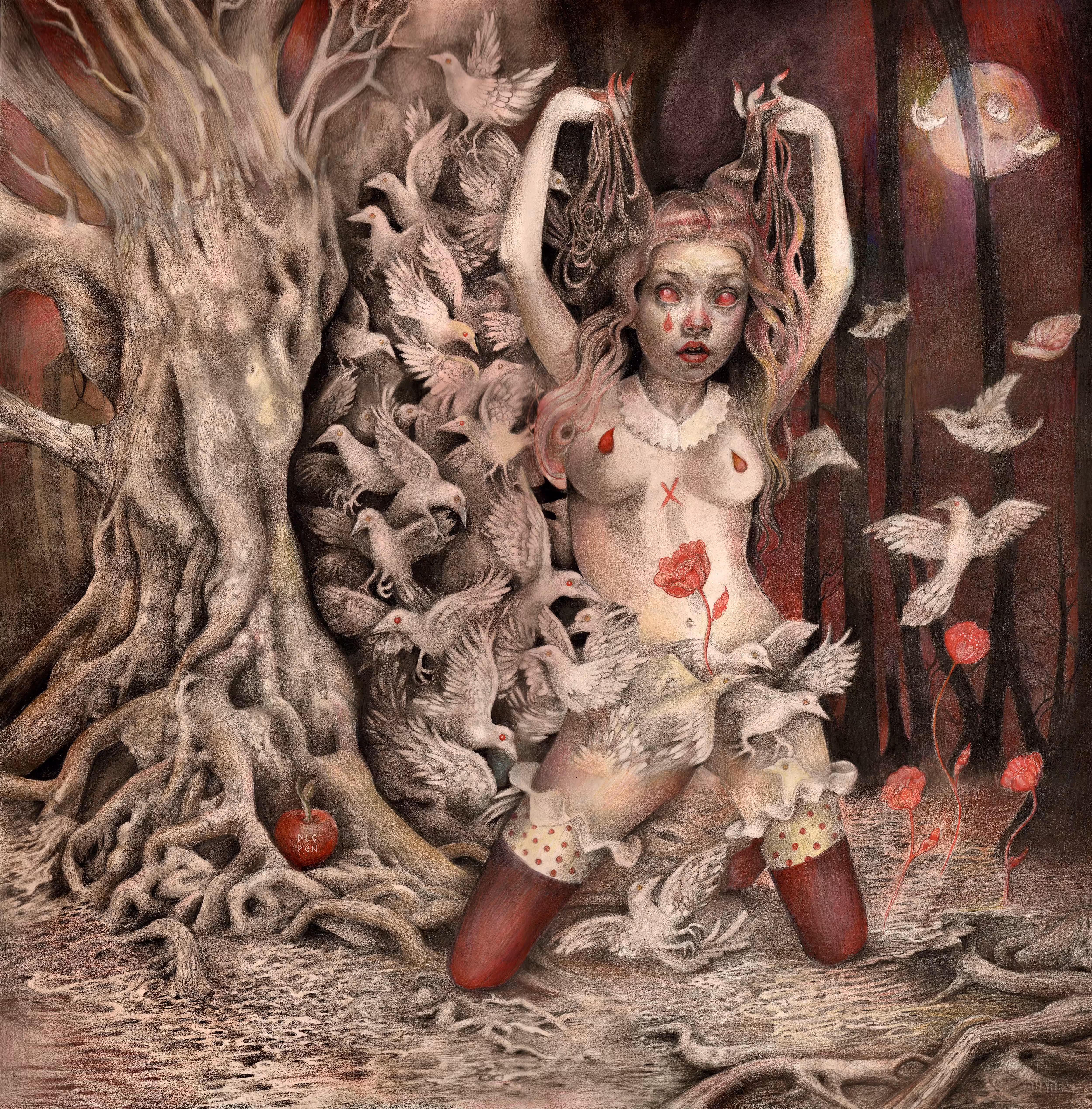 The Nymph Blooming at Moonlight