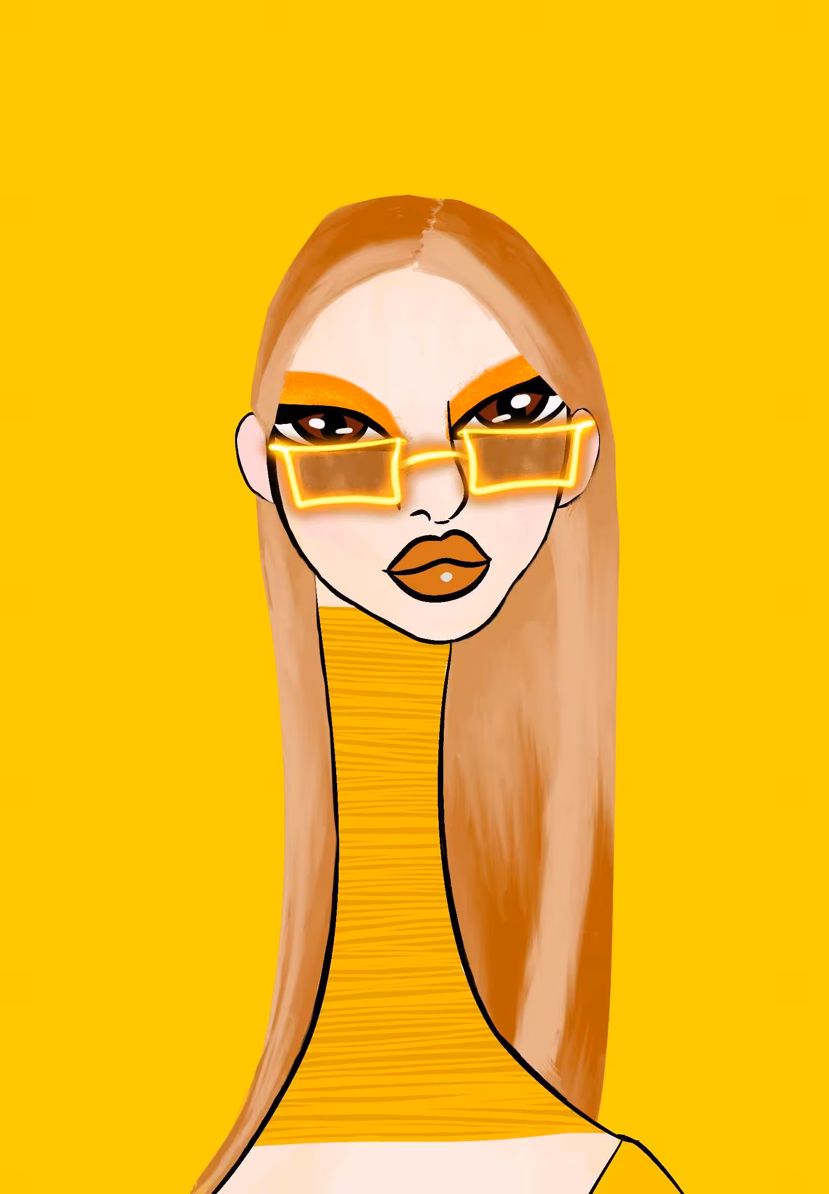 Long Neckie Lady #822