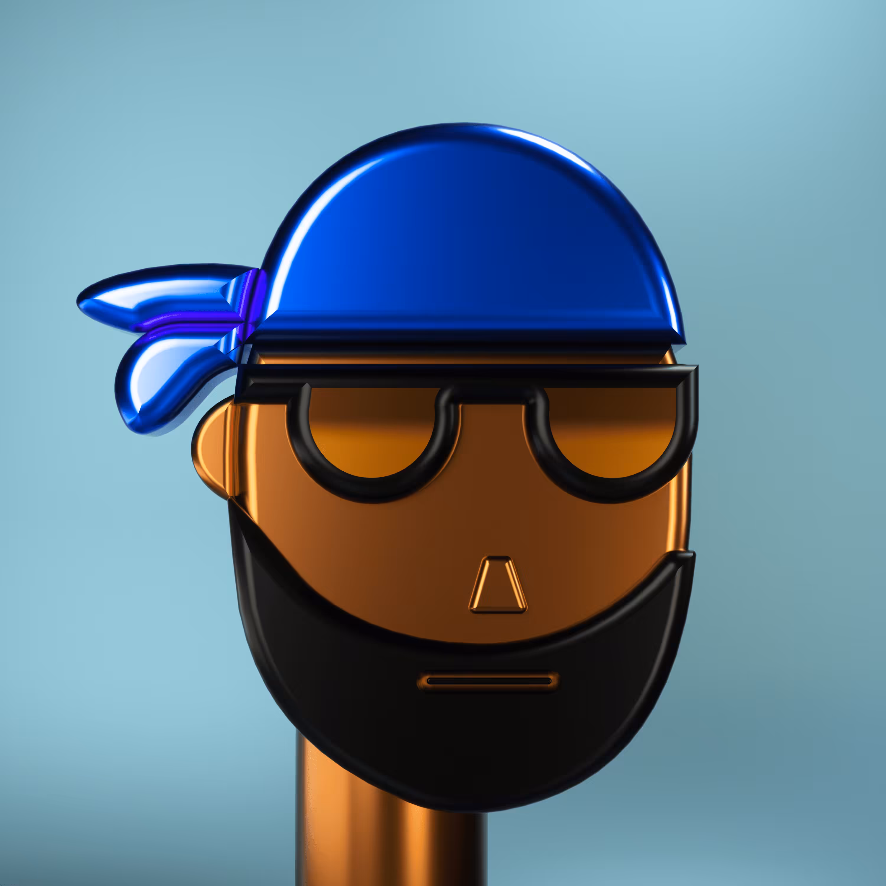 3D Chrome Punks: 3D Chrome Punk #0221