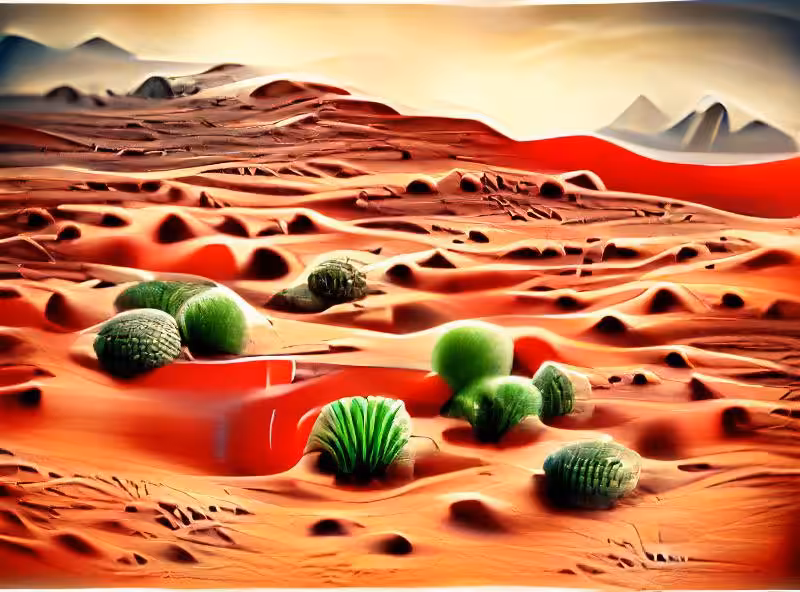 Abraham's First Works: the deserts of mars, rotogravure