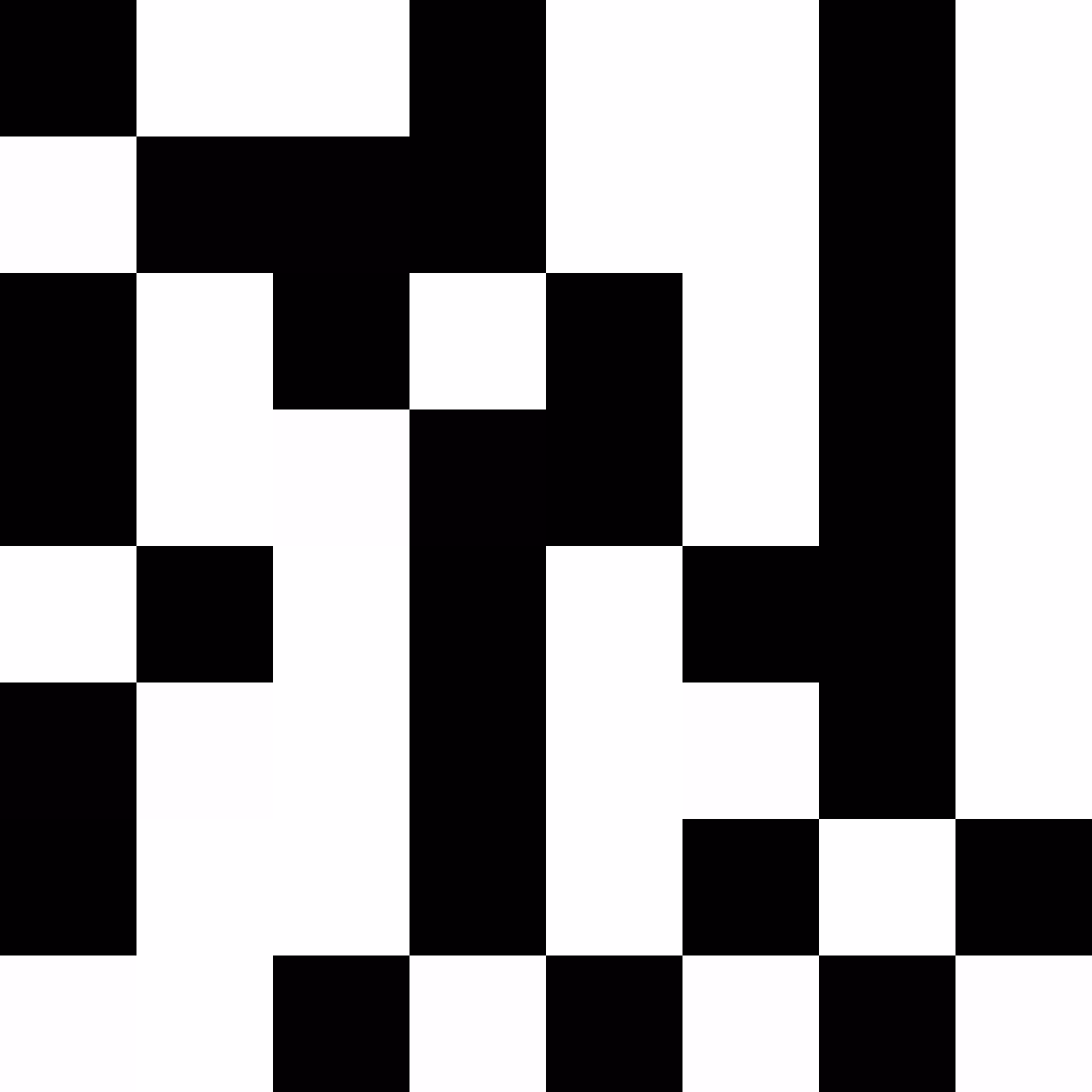 Proof of Work 8x8 Binary Random