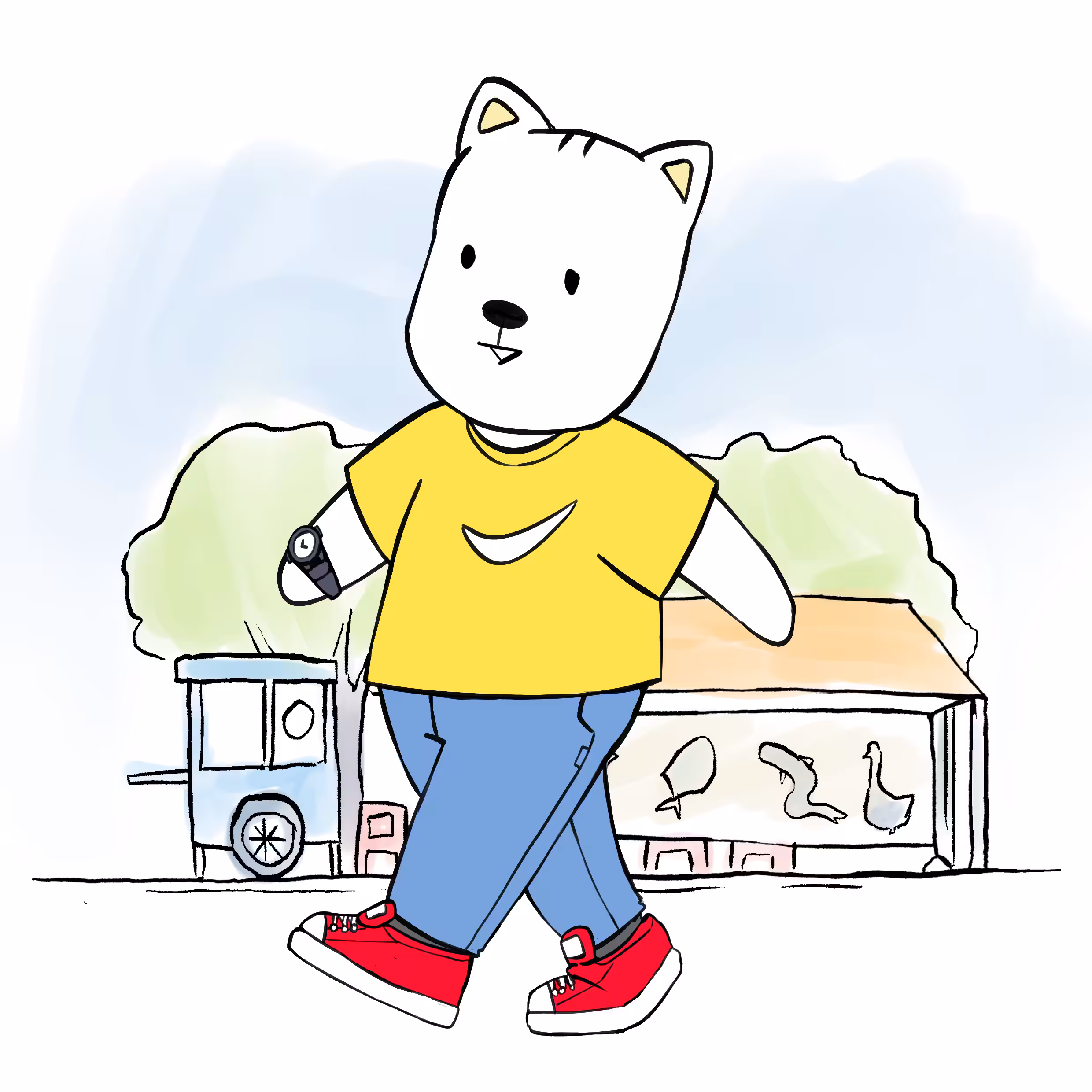 Anjing - Red Sneakers