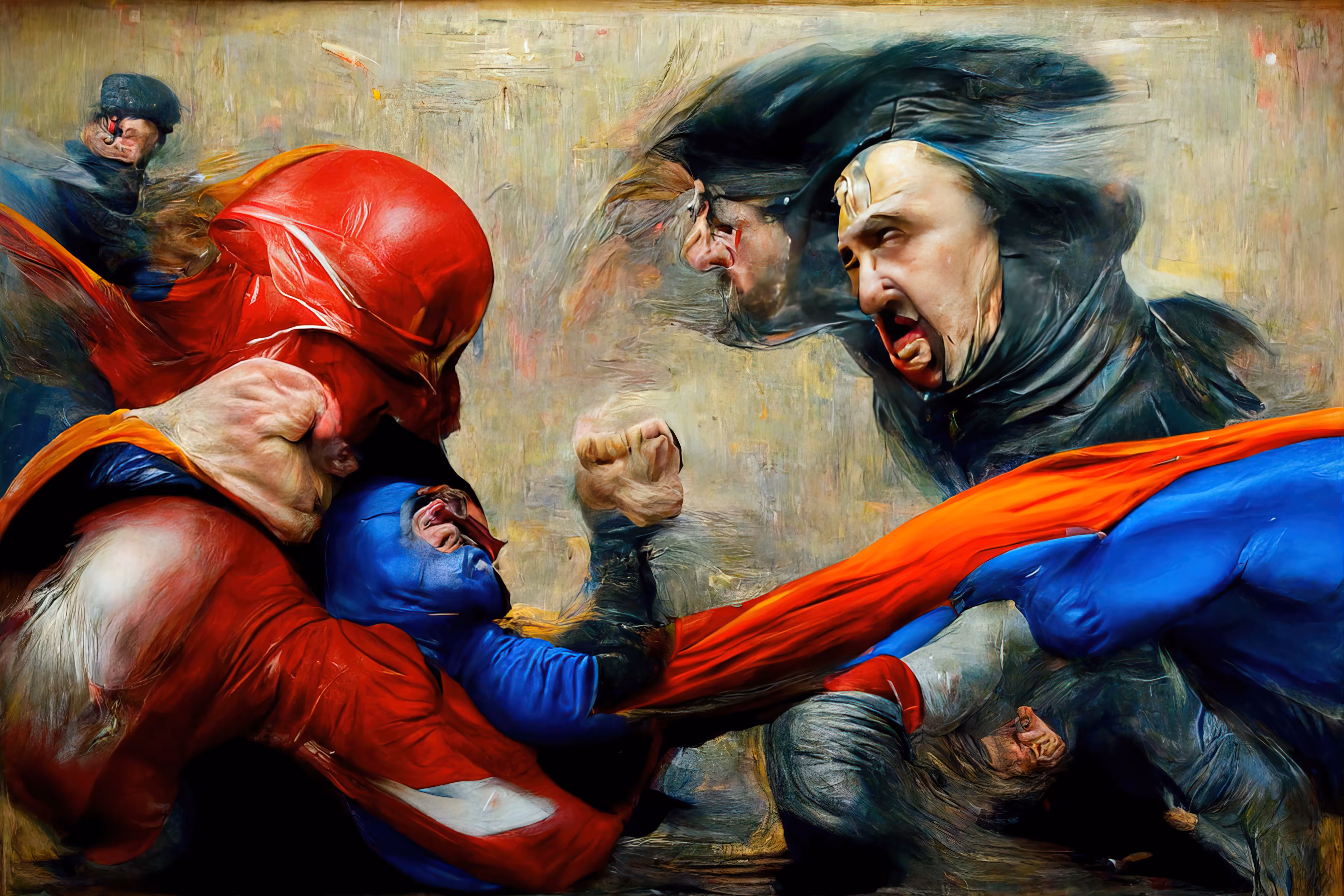 Superheroes Fighting - Round 2