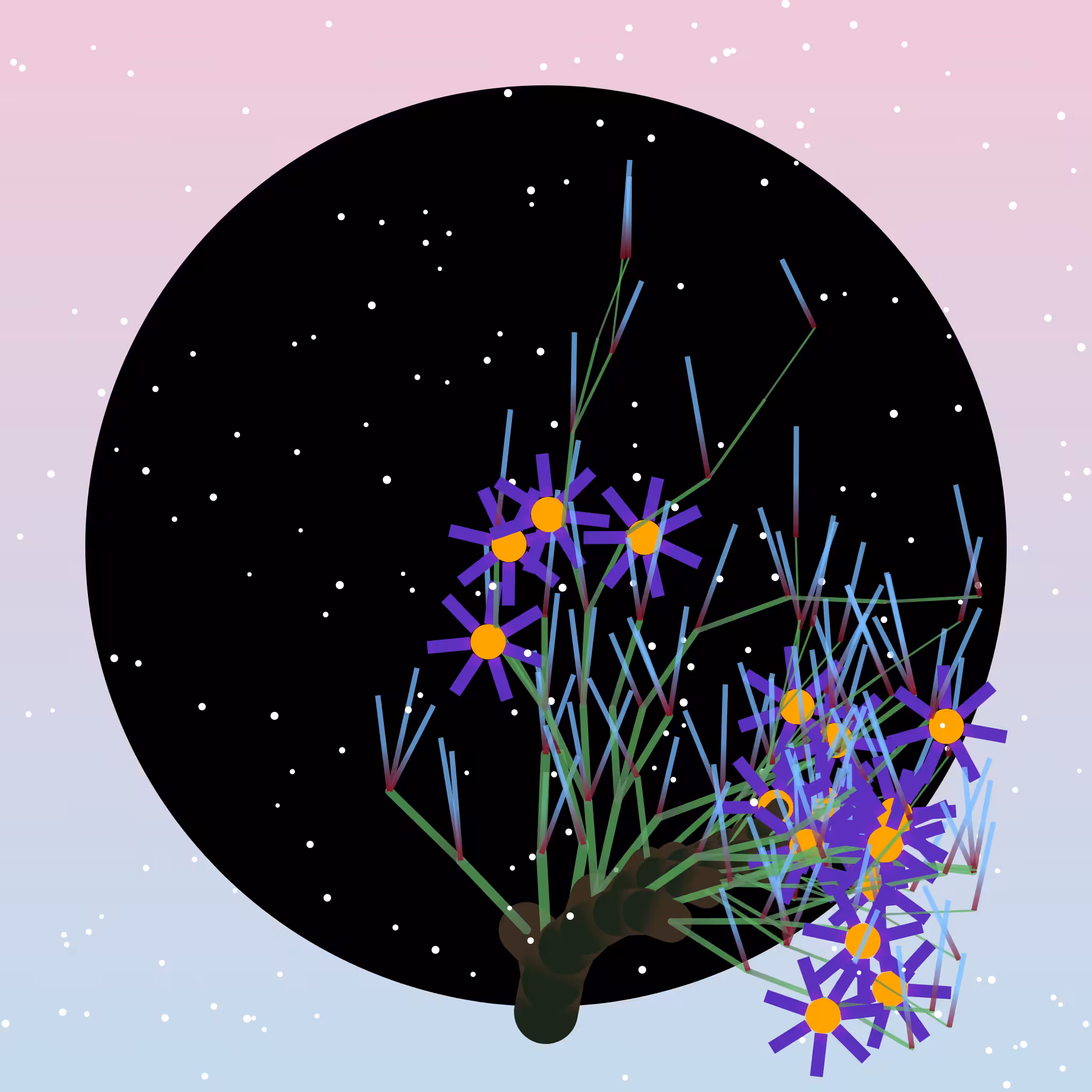 Some generative winter trees #11