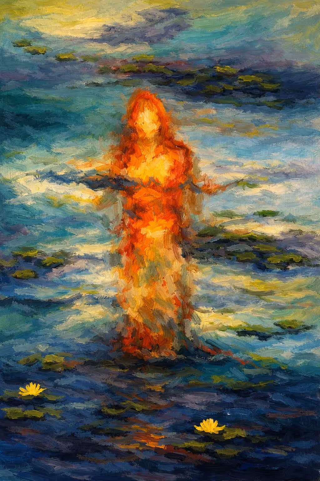 Flame in water 