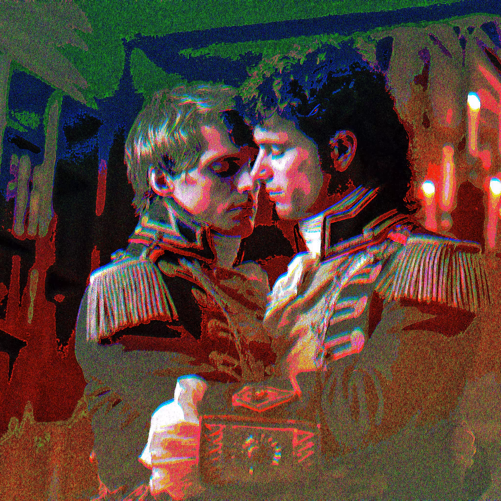 TWO MEN KISSING #009.  French Kiss