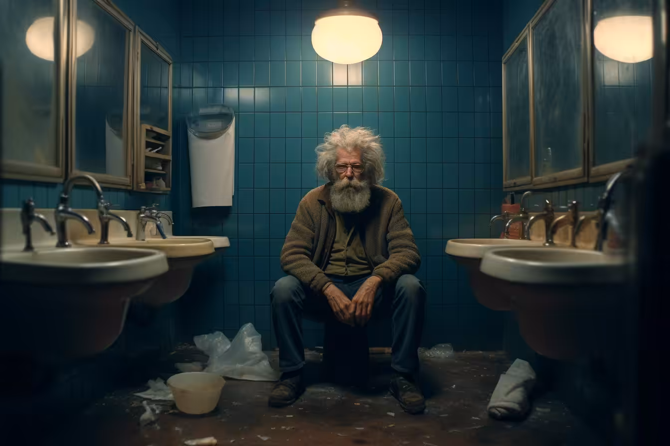 The public restroom watchman