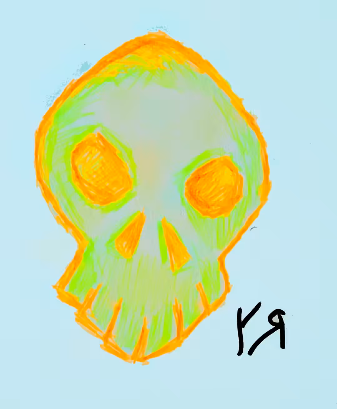 Neon Skull