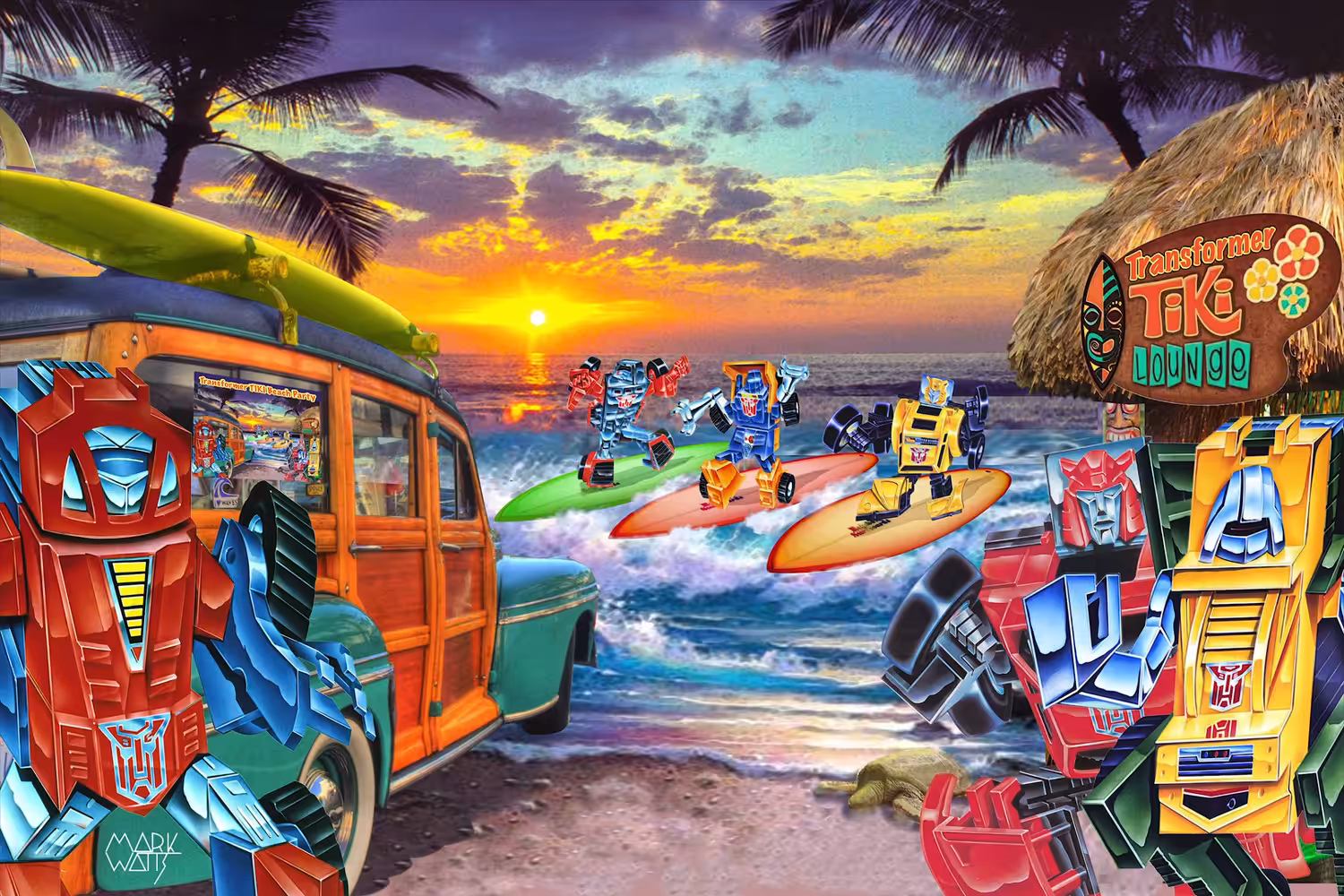 Beach TIKI Transformer Party