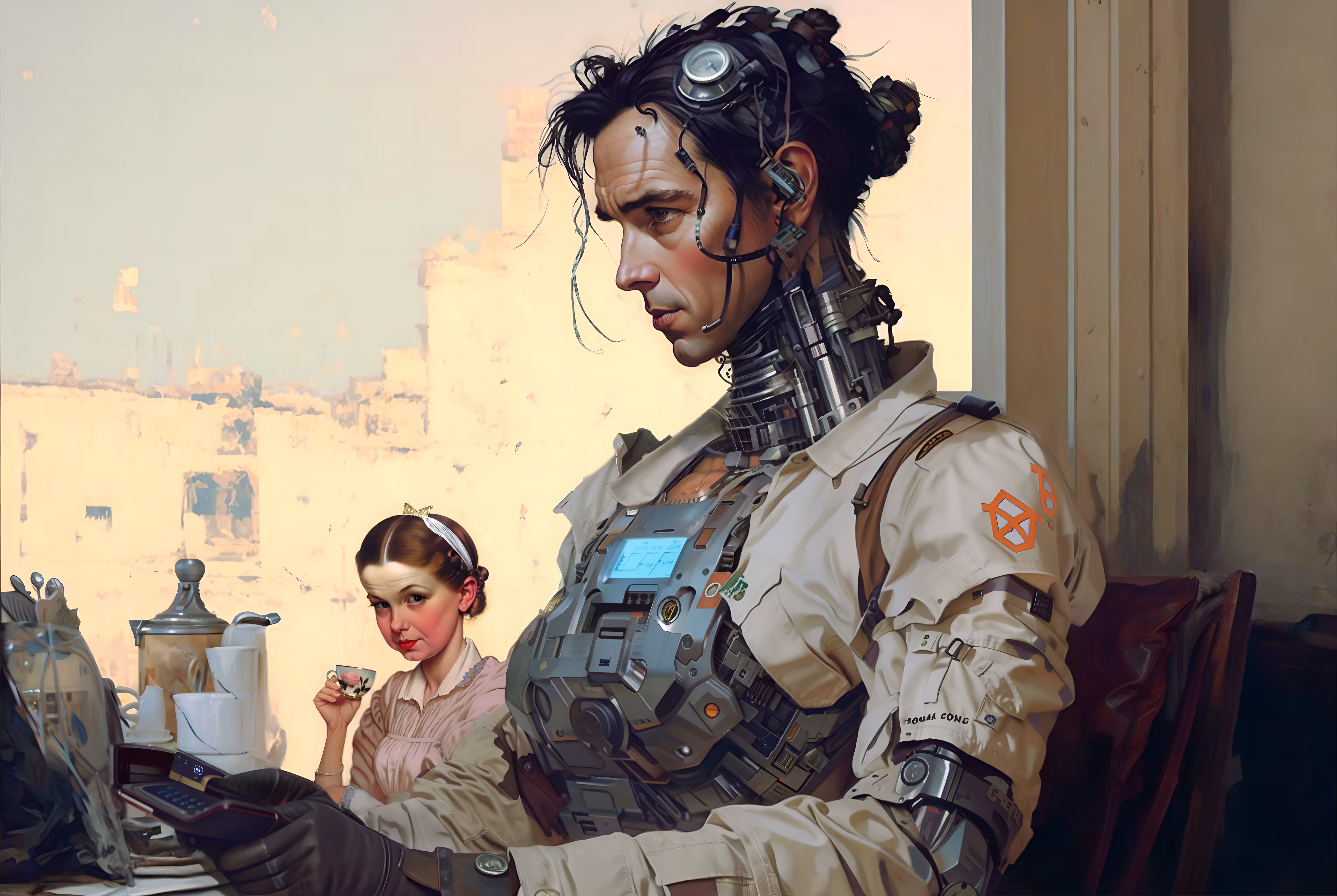 #ScifiArtCollective: The Augmented Aristocracy - Exiled Elite