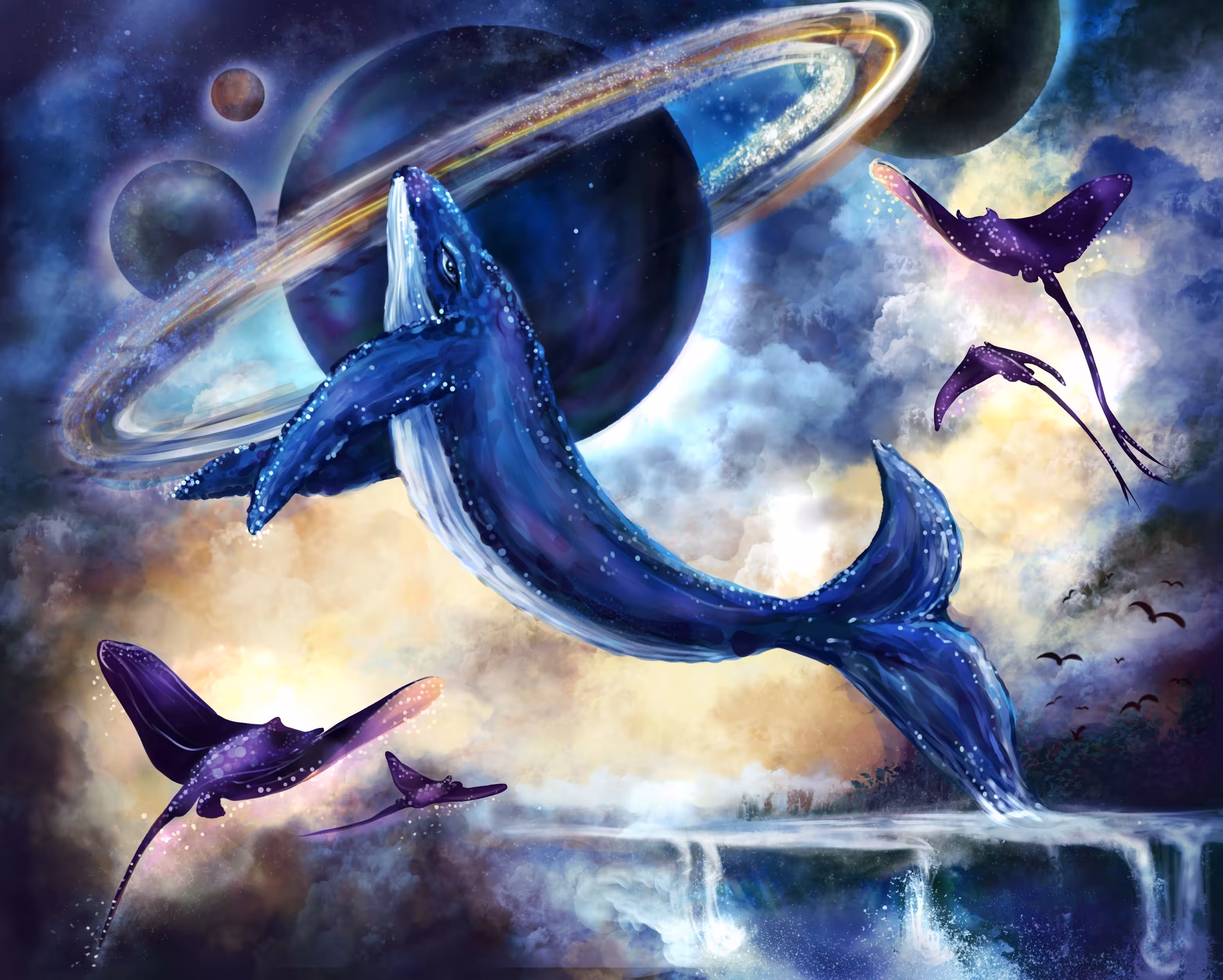 serenity of the world of the Celestial Whale