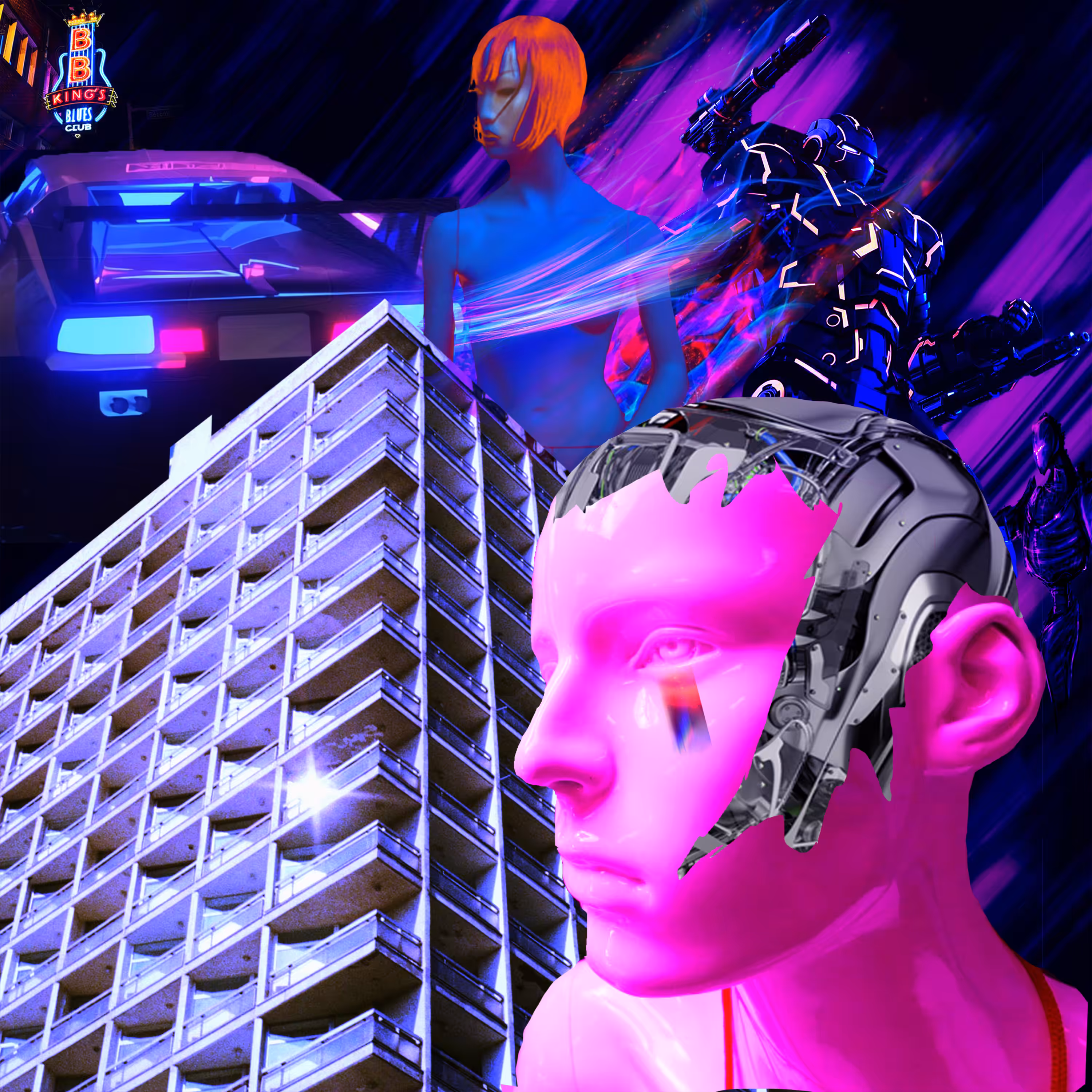 Neon robots 