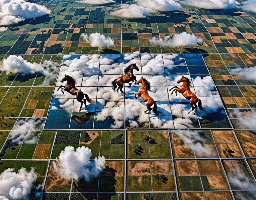 horses in the sky