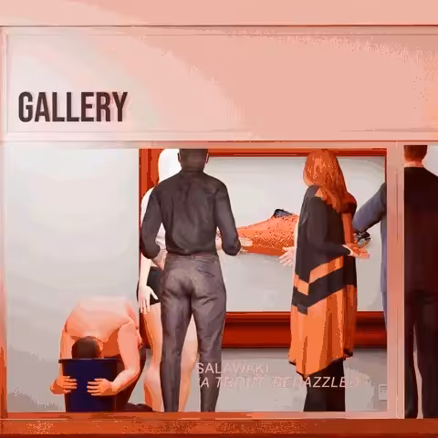 A MASK MANDATE AT THE GALLERY TO SUCCESSFULLY SHOW THE RAW BEDAZZLED FISH