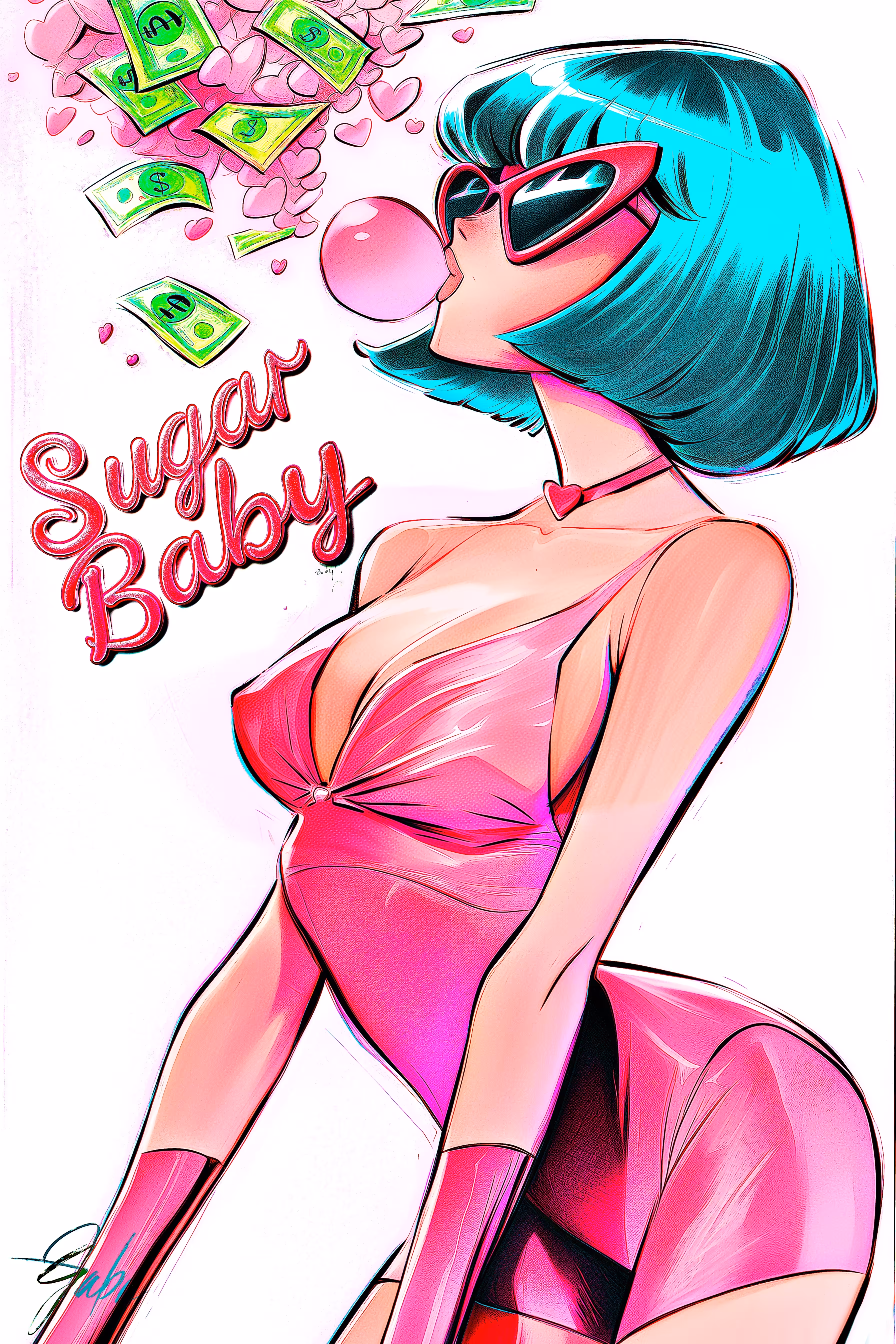 🍭S.U.G.A.R. Issue #1 - Original Concept Art Wallpaper B🍭