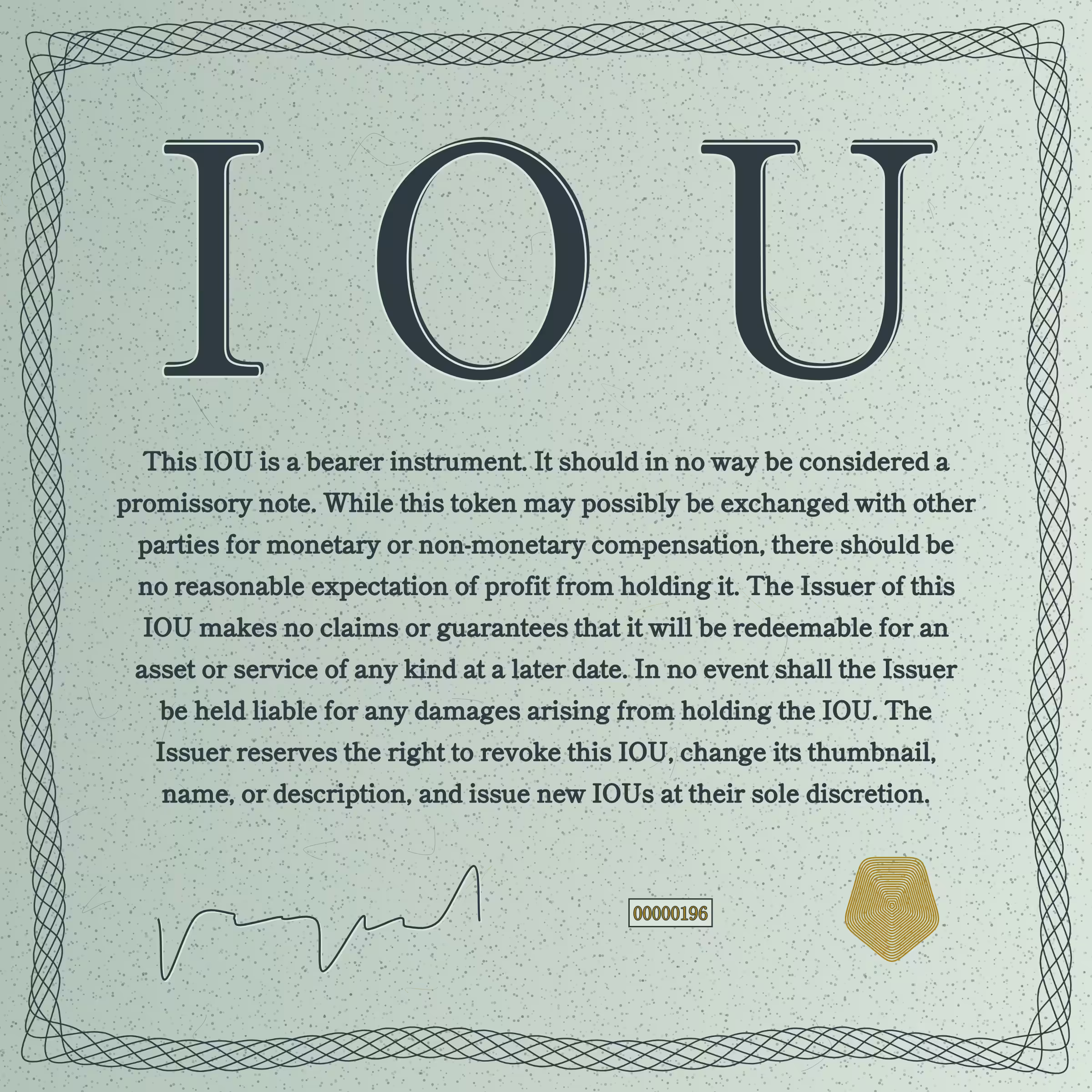 IOU #196