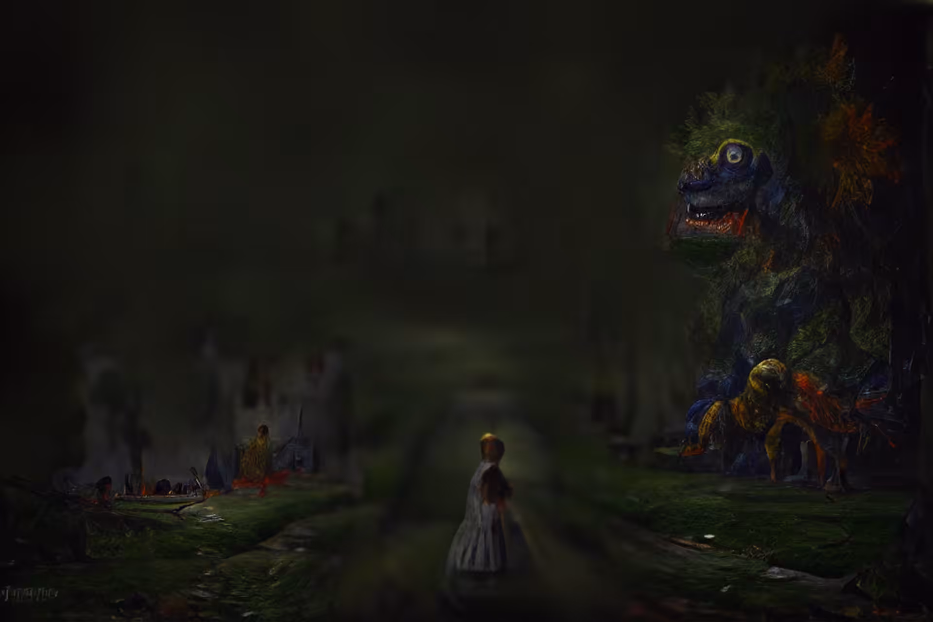 The road is dark and full of terrors