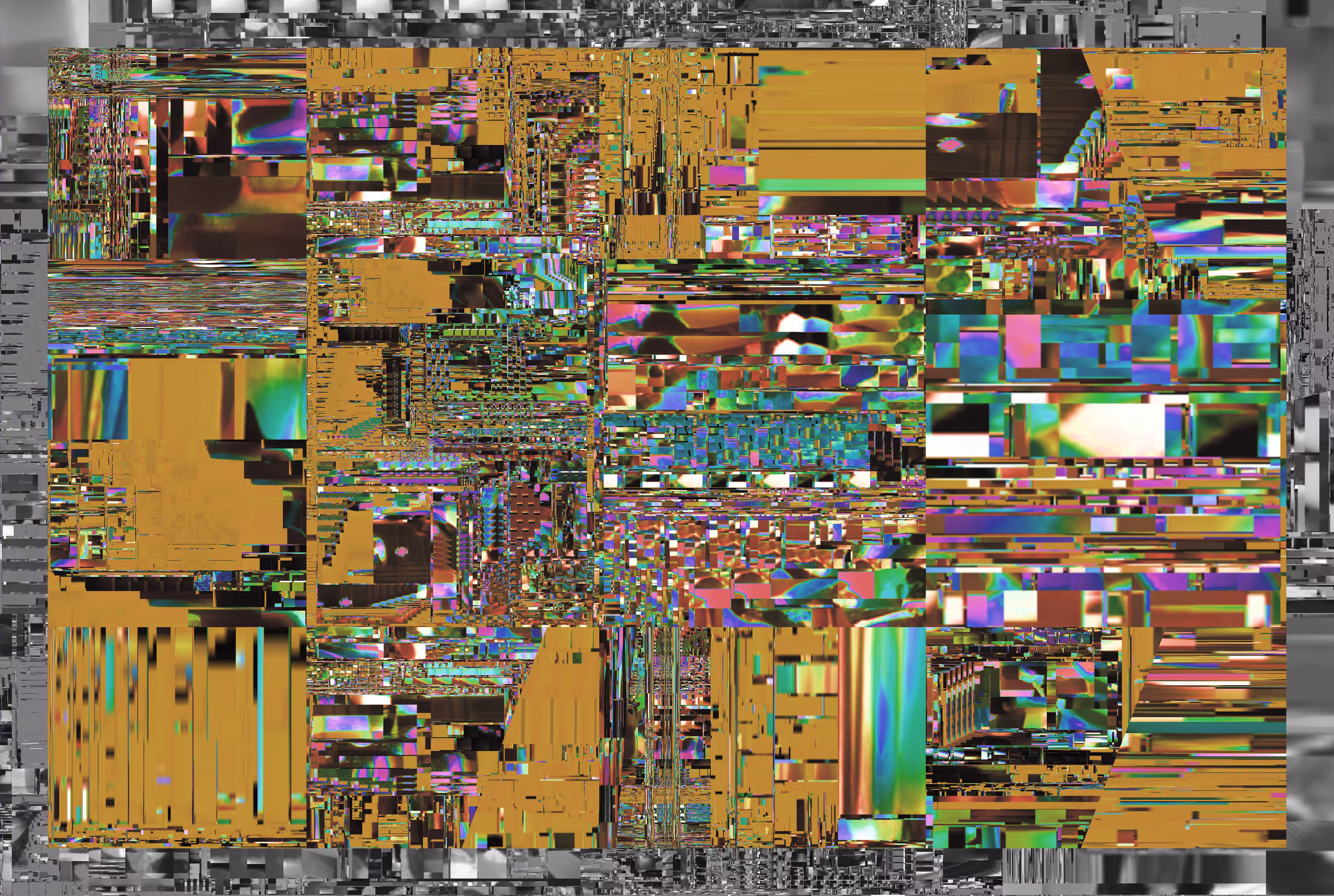 Glitched Traces: Spiral Defragmentation