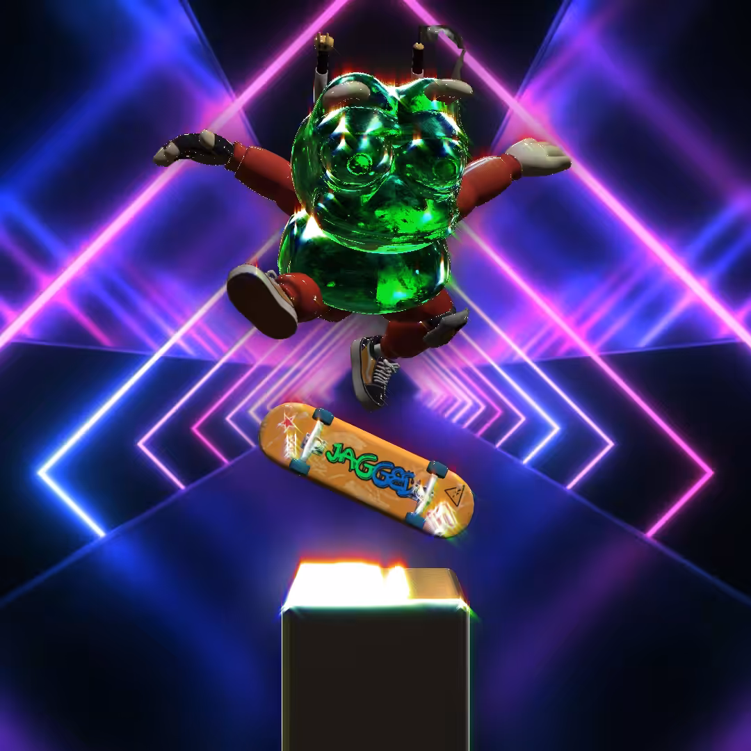 Skateboarder Ninja Pepe