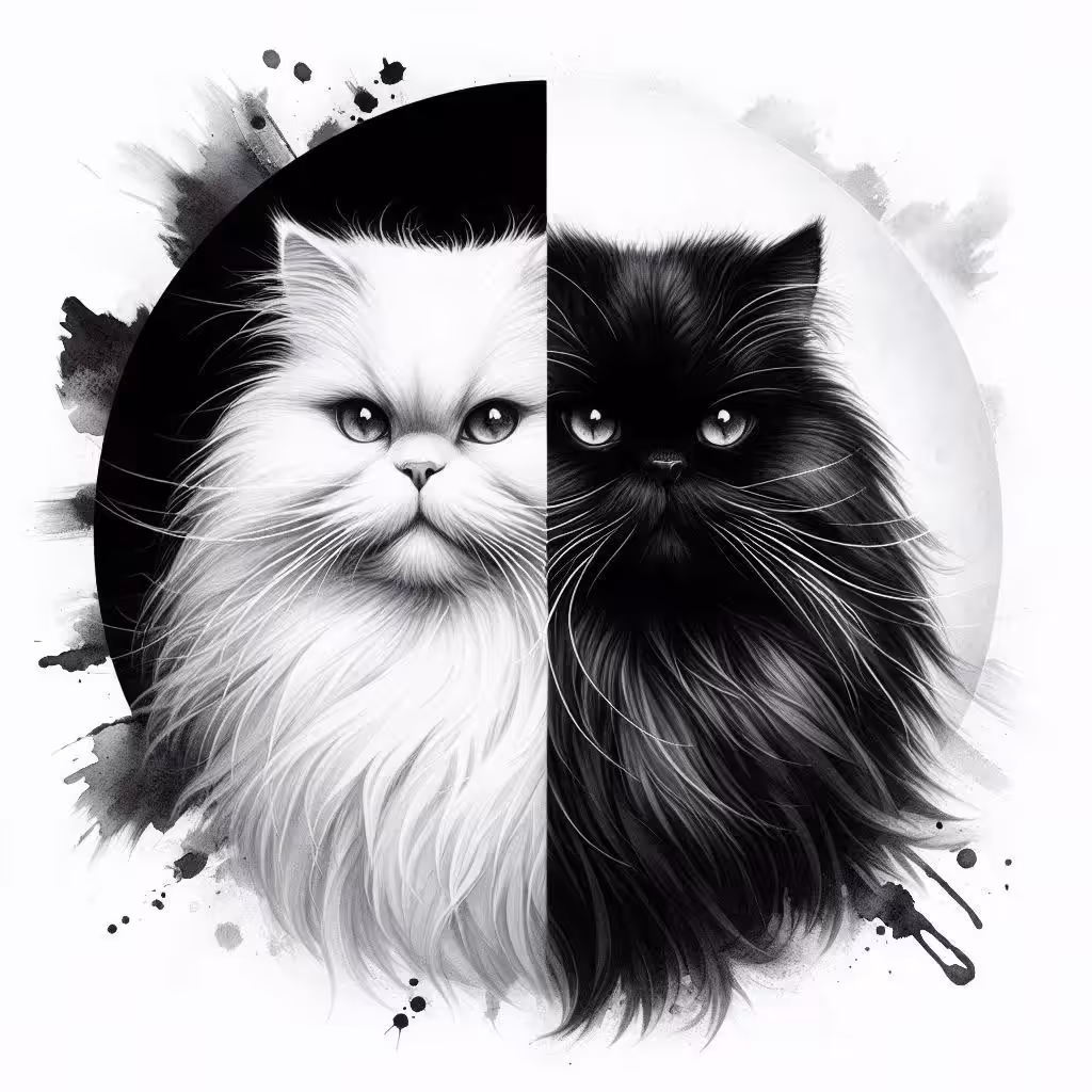 The Happy Valley: Black and white cats 🐈‍⬛ 