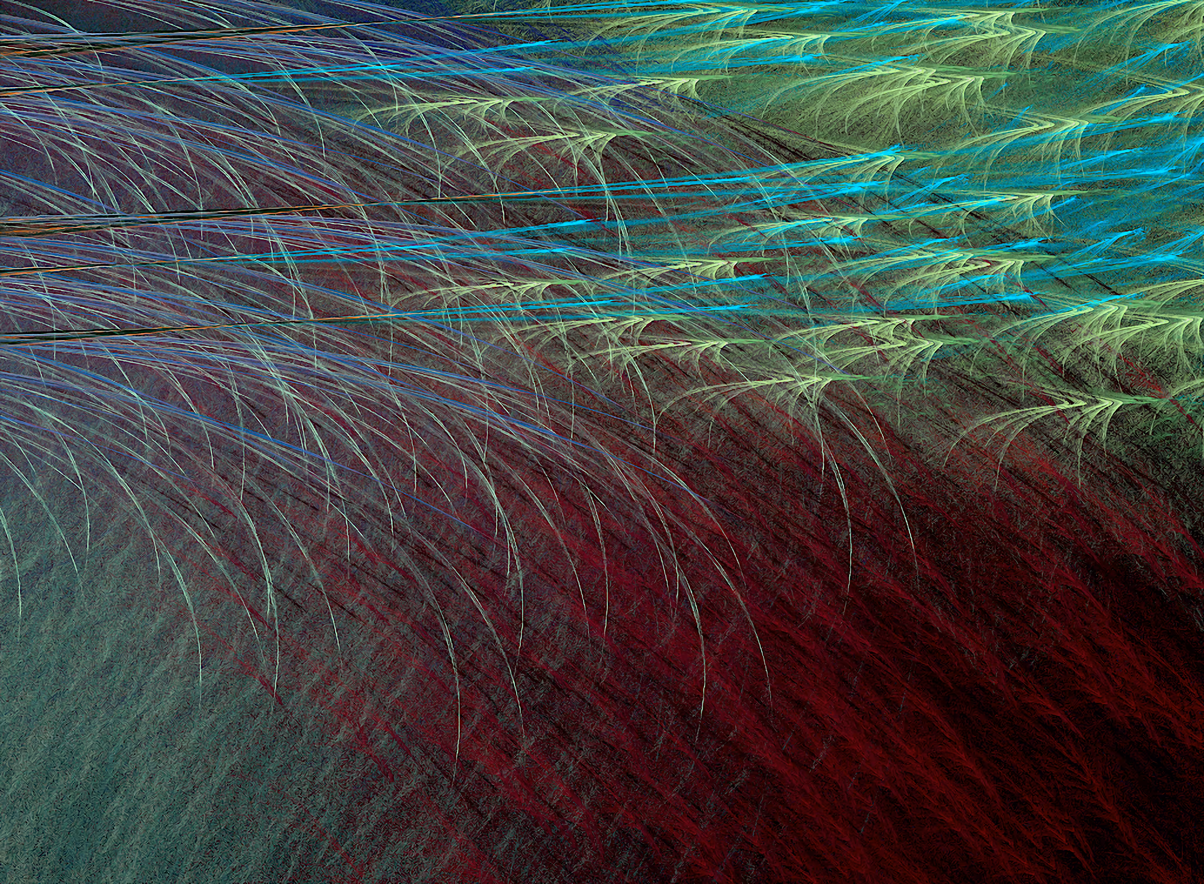 Raw Fractal Series - #147 - Splash of Cranberry