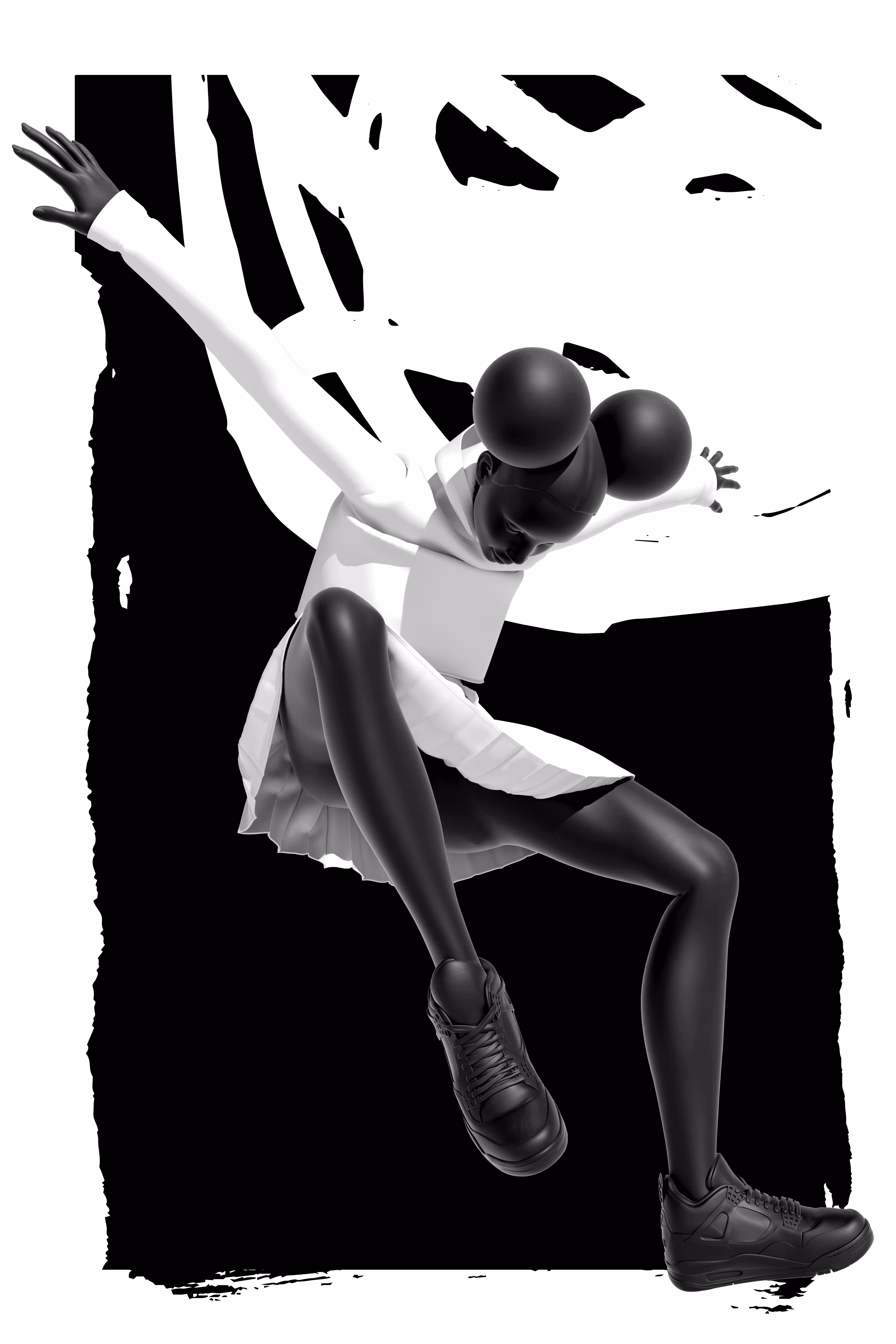 Black and White Get Em' Playgirl Three