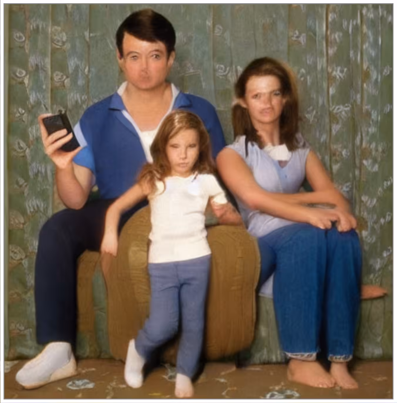 family portrait with smartphone in 1984 #9