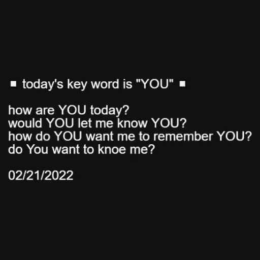◻️ today's key word ...