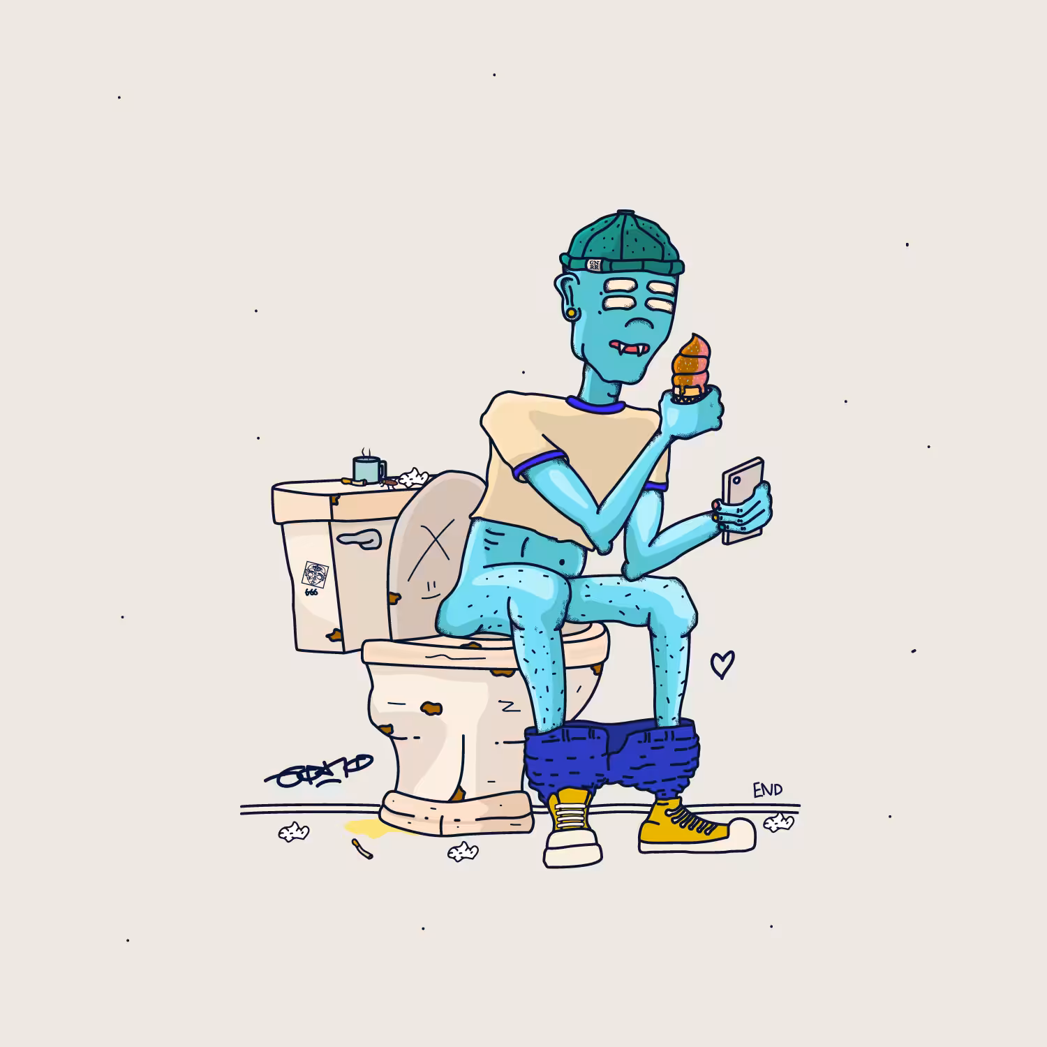 The throne